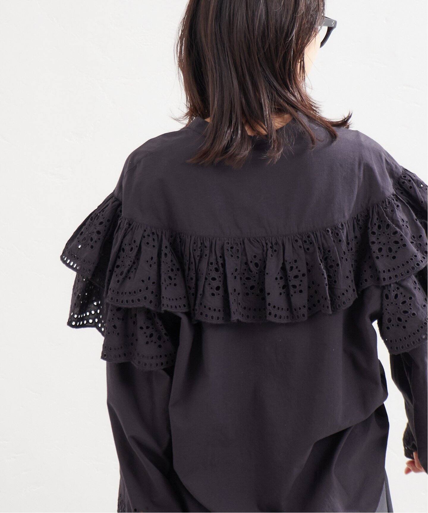 カットワークレースフリルブラウス（シャツ／ブラウス）｜JOURNAL  