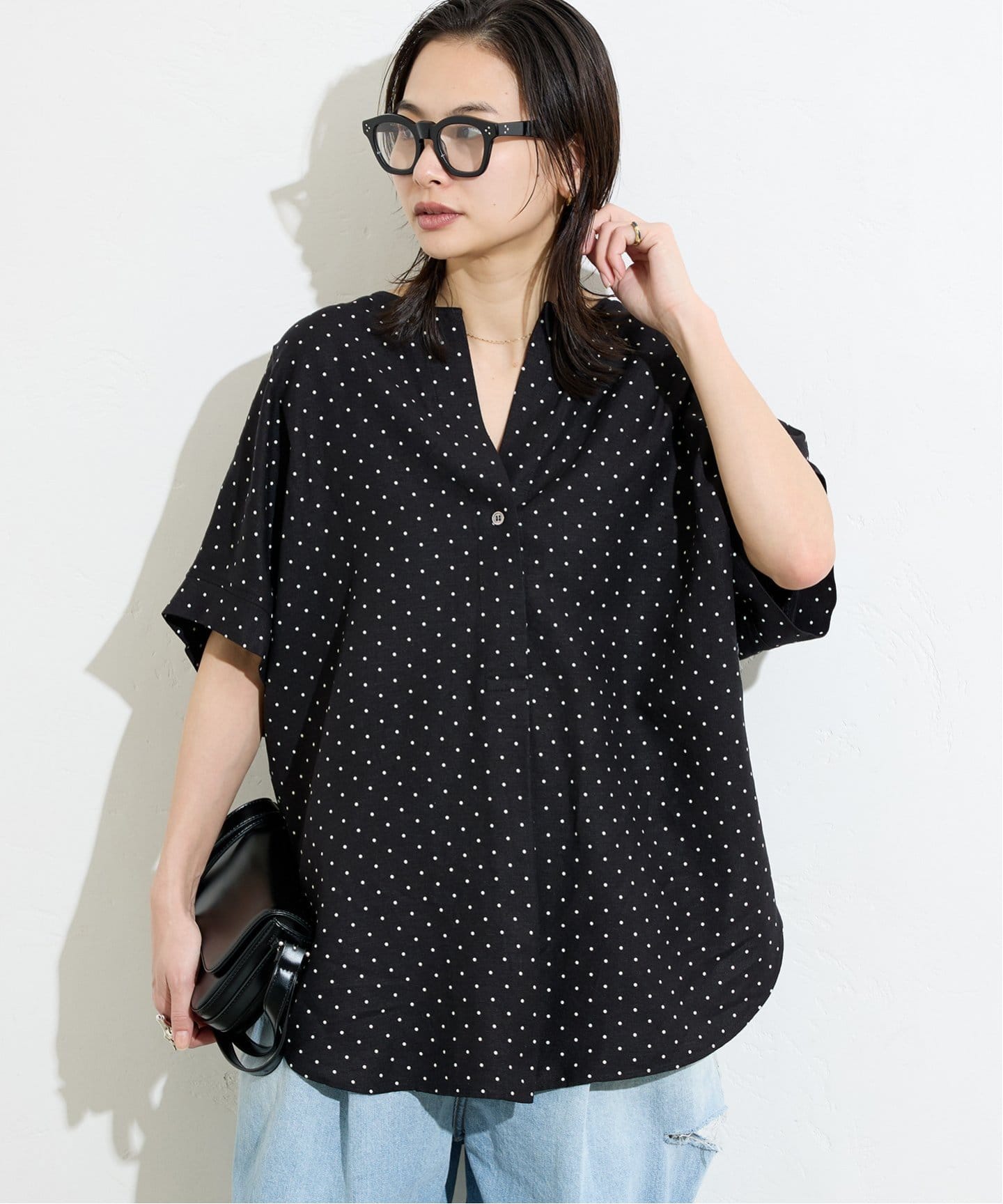 ☆タグ付き☆大きいサイズ21号☆n’s 3点セット ノーカラー ブラウス パンツ 高身長 袖タックカットジョーゼットブラウス（トールサイズ