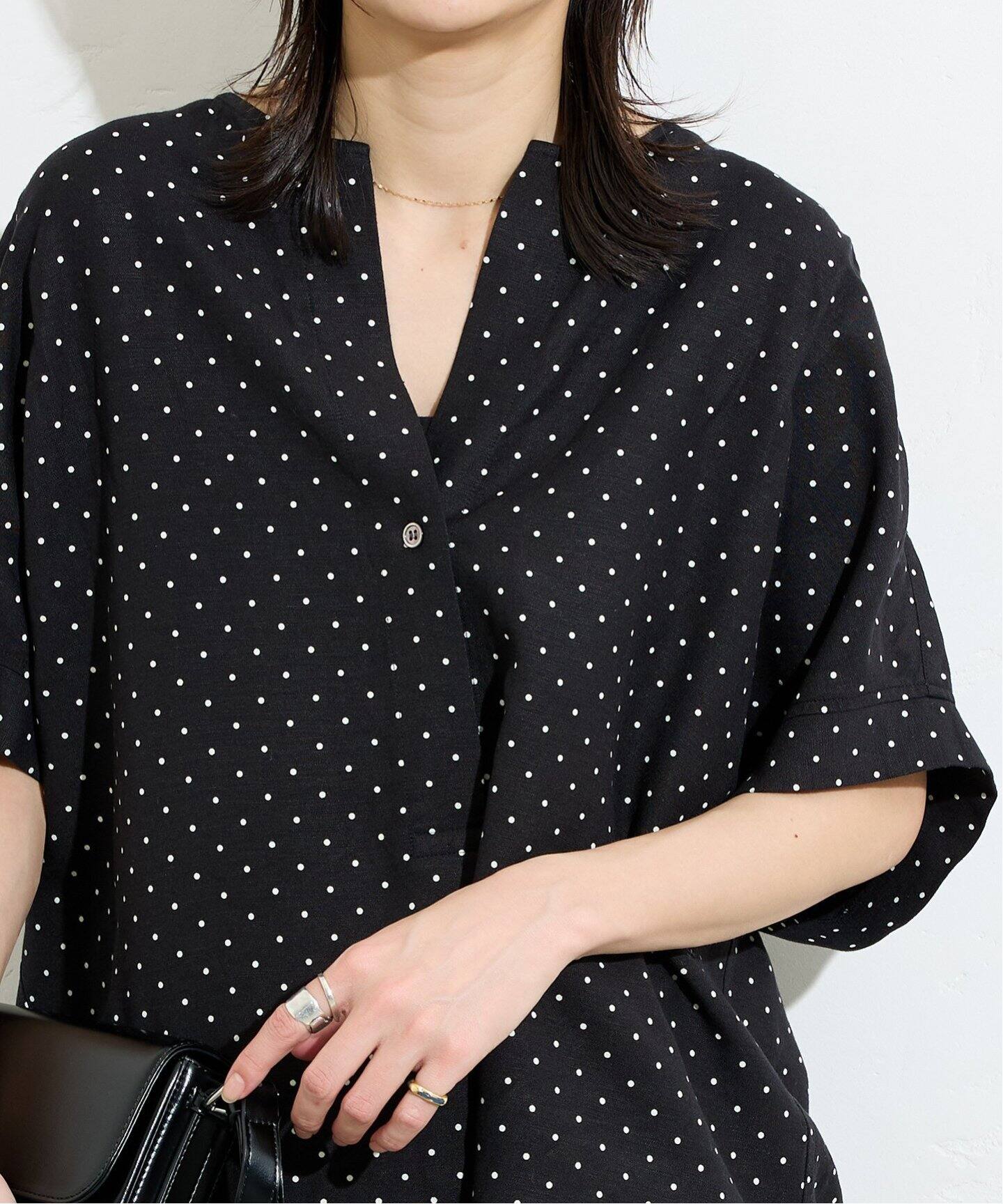 ☆タグ付き☆大きいサイズ21号☆n’s 3点セット ノーカラー ブラウス パンツ 高身長 袖タックカットジョーゼットブラウス（トールサイズ
