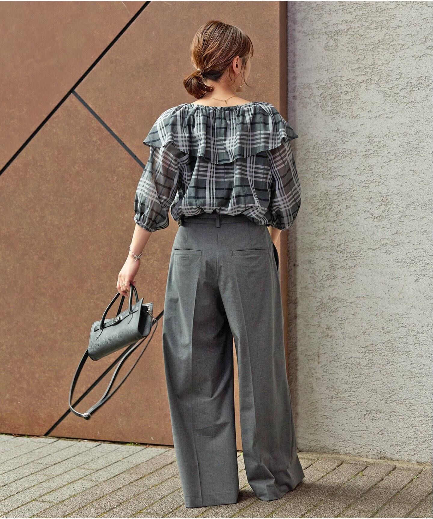 大人気完売 24年✨新品タグ✨シアーフリルシャツJOURNAL STANDARD  