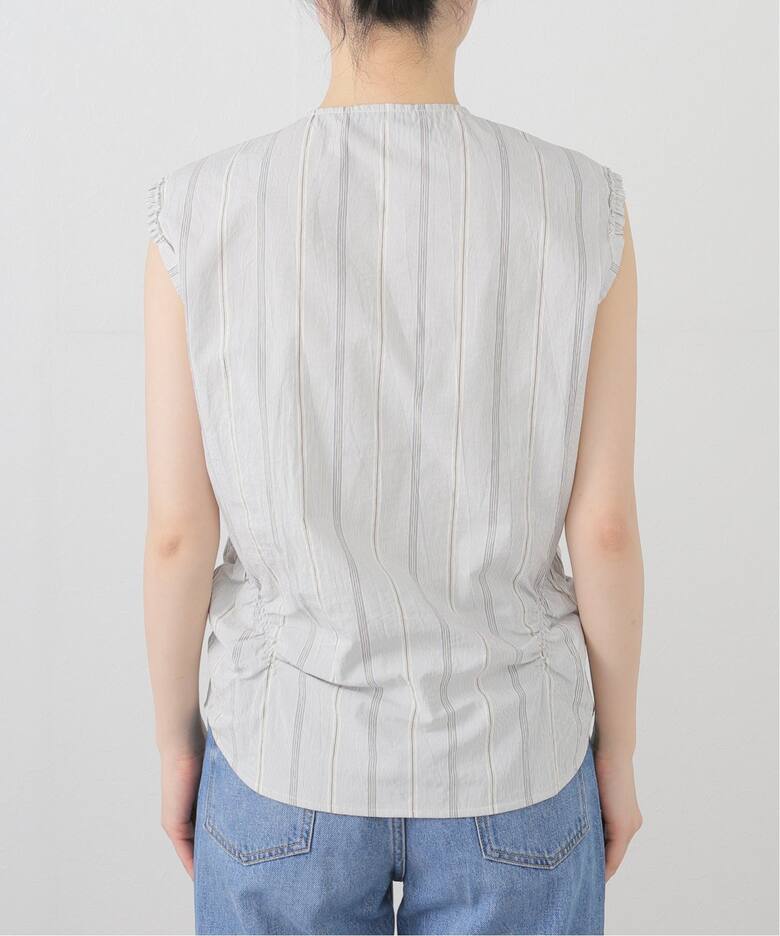 □【LOW CLASSIC/ロウ クラシック】 WRINKLE SLEEVELESS SHIRTS 