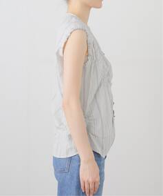 □【LOW CLASSIC/ロウ クラシック】 WRINKLE SLEEVELESS SHIRTS 
