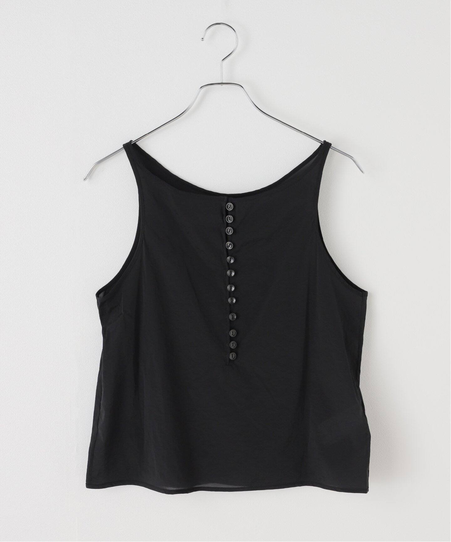 LOW CLASSIC/ロウ クラシック】SEE-THROUGH BUTTON LOOP TOP（シャツ 