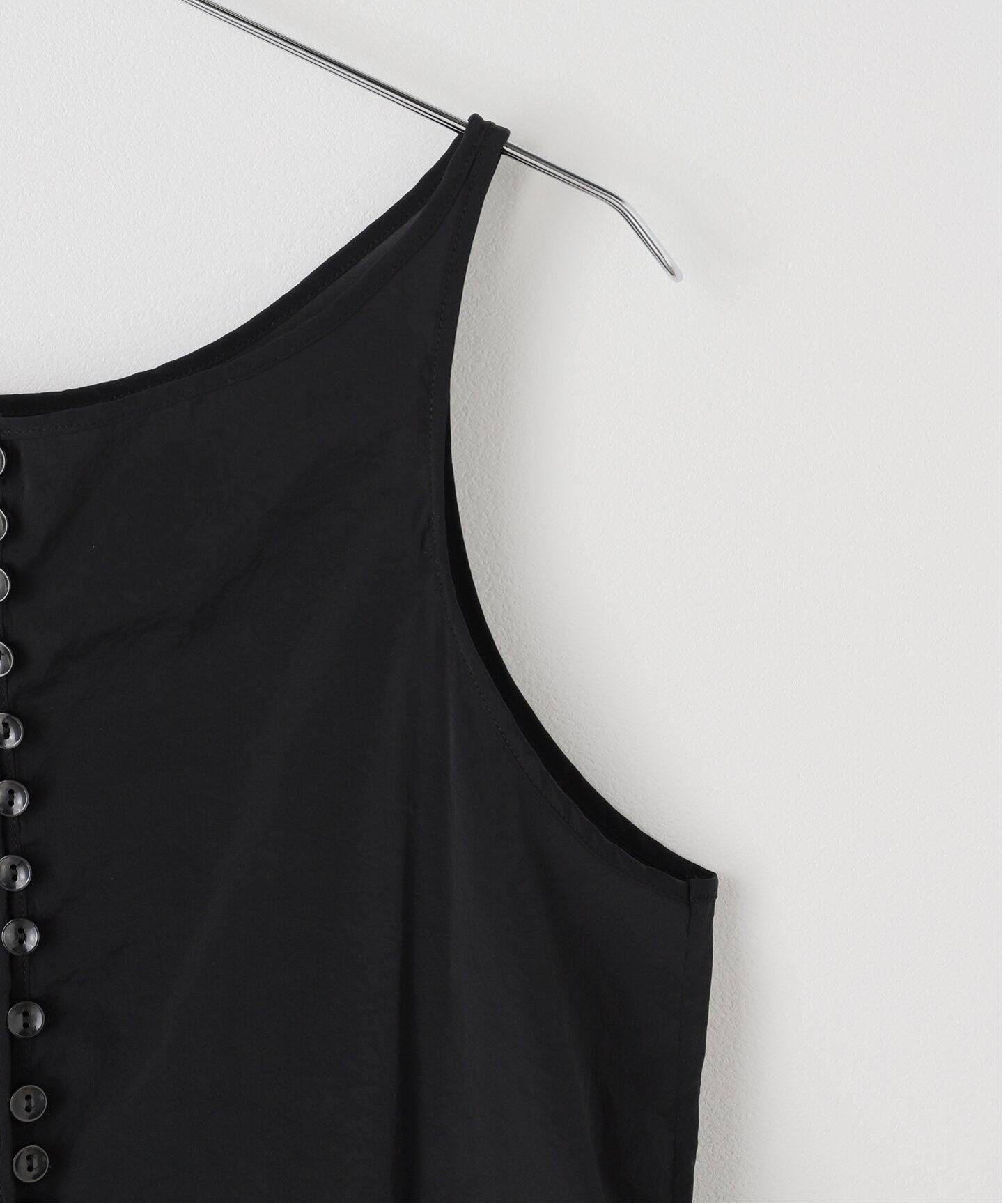 LOW CLASSIC/ロウ クラシック】SEE-THROUGH BUTTON LOOP TOP（シャツ 