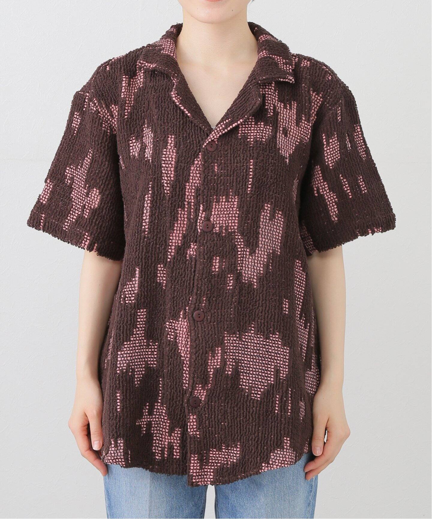 OAS/オーエーエス】Brink Palmer Crochet Shirt（シャツ／ブラウス