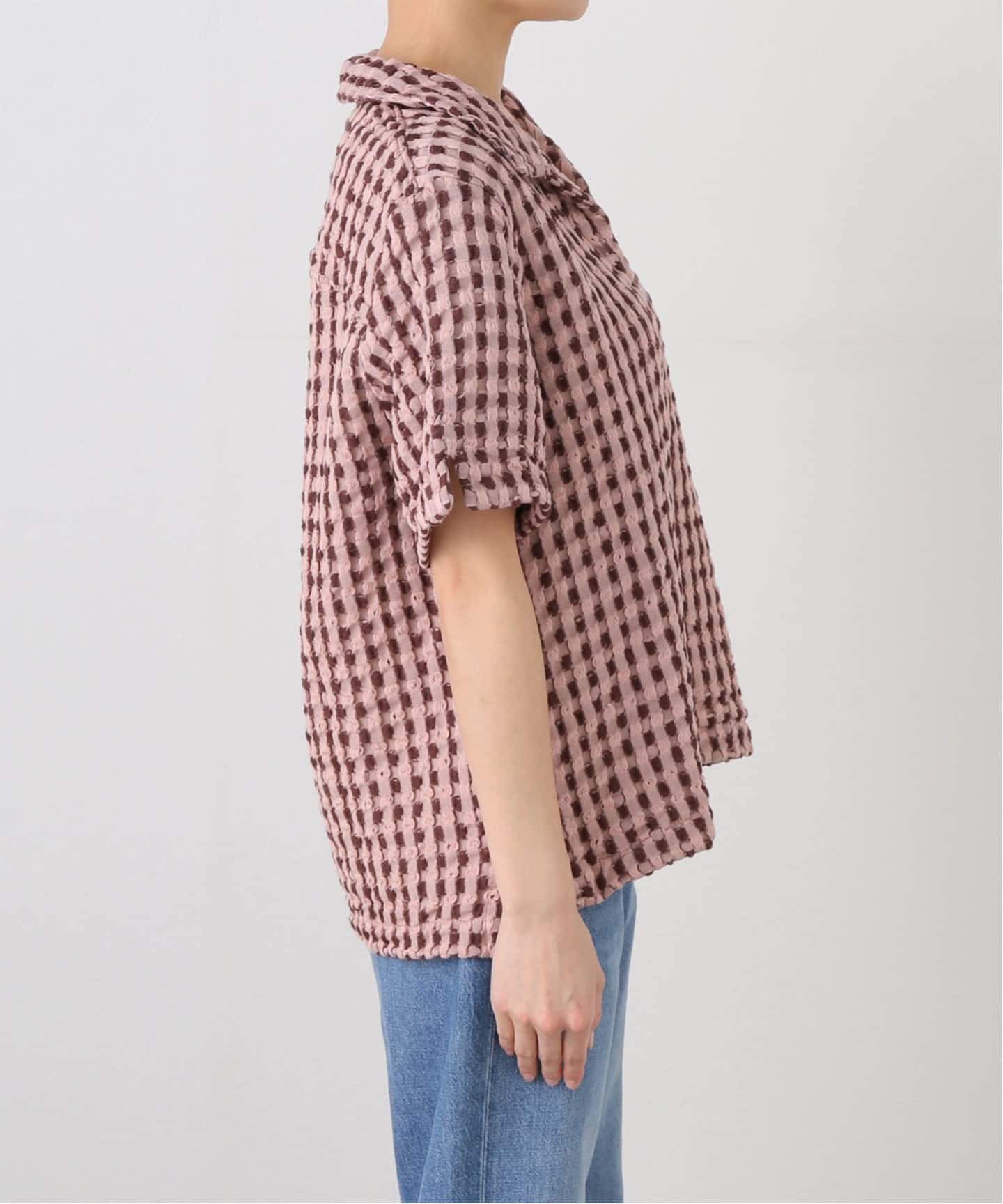 【OAS/オーエーエス】ecru jaffa waffle shirt OAS ecru jaffa waffle shirt
