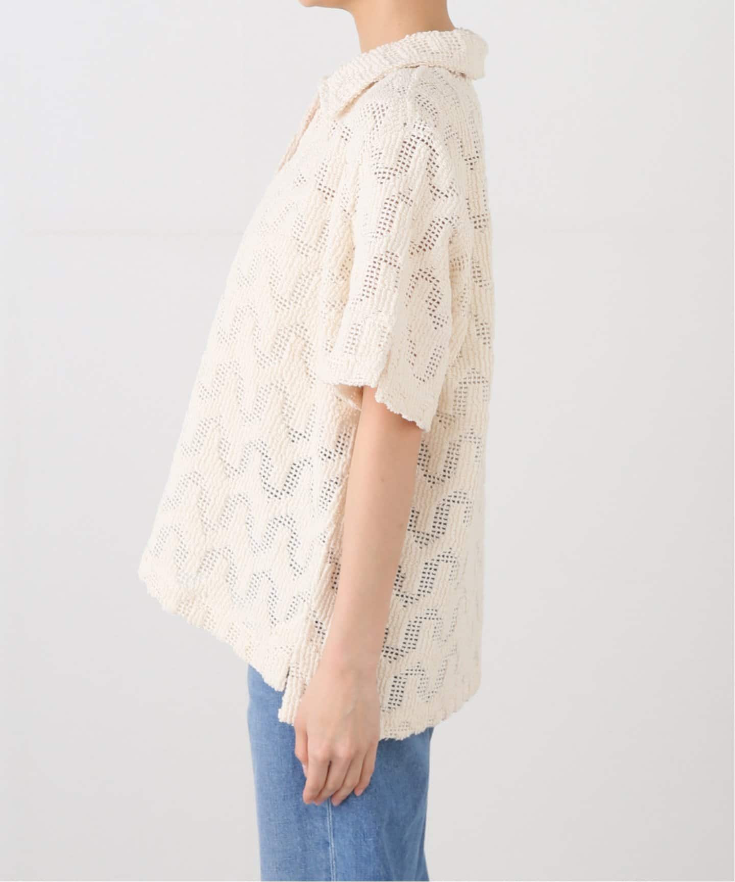 【JOURNAL STANDARD】別注OAS （オーエーエス）クロシェ シャツ JOURNAL STANDARD ブラウス シャツ 別注「OAS/オーエーエス
