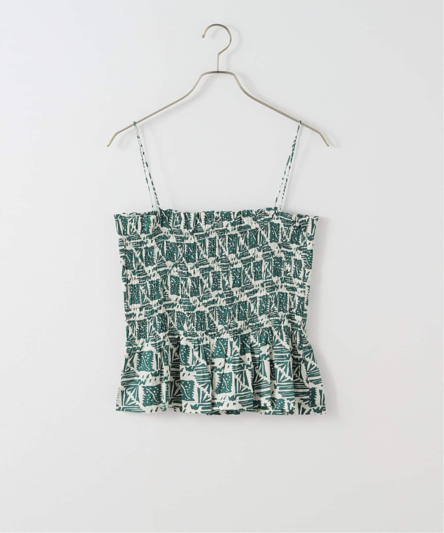 SARA MALLIKA/サラマリカ】 COTTON POPLIN PRINT CAMI TOP