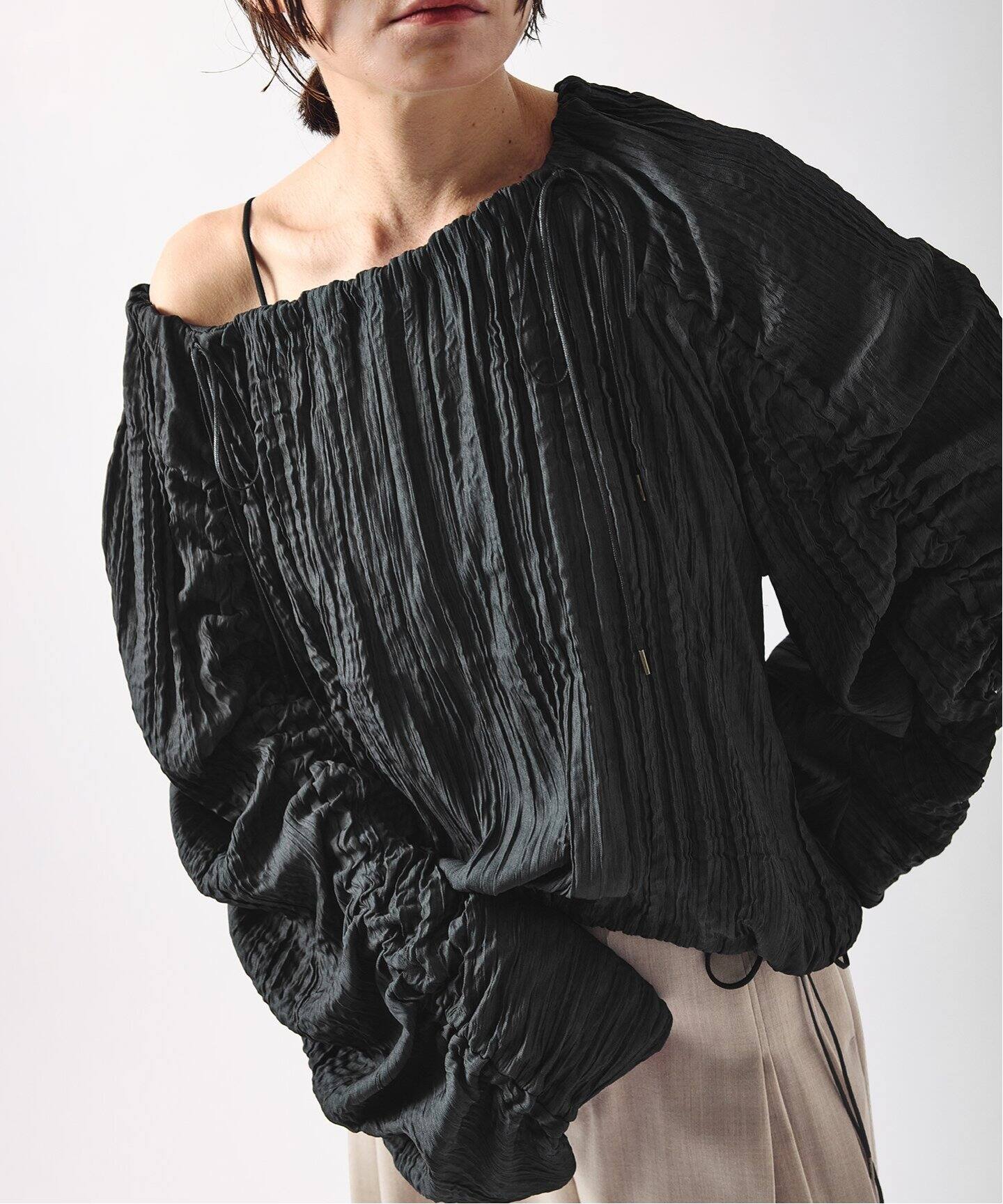 KIARIS vintage＆closet×JS】シャーリングブラウス（シャツ／ブラウス 