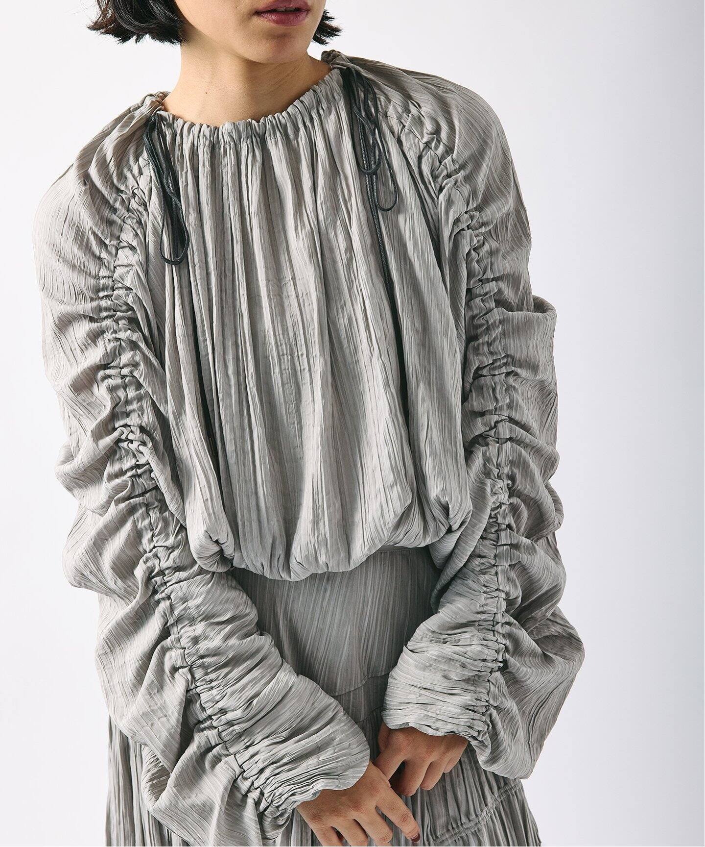 KIARIS vintage＆closet×JS】シャーリングブラウス（シャツ／ブラウス 