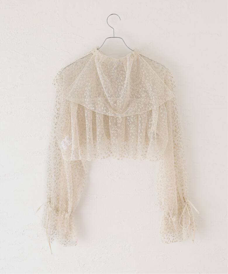 MIOSMOKEY/ミオズモーキー】 EMB LACE BOLERO（カーディガン