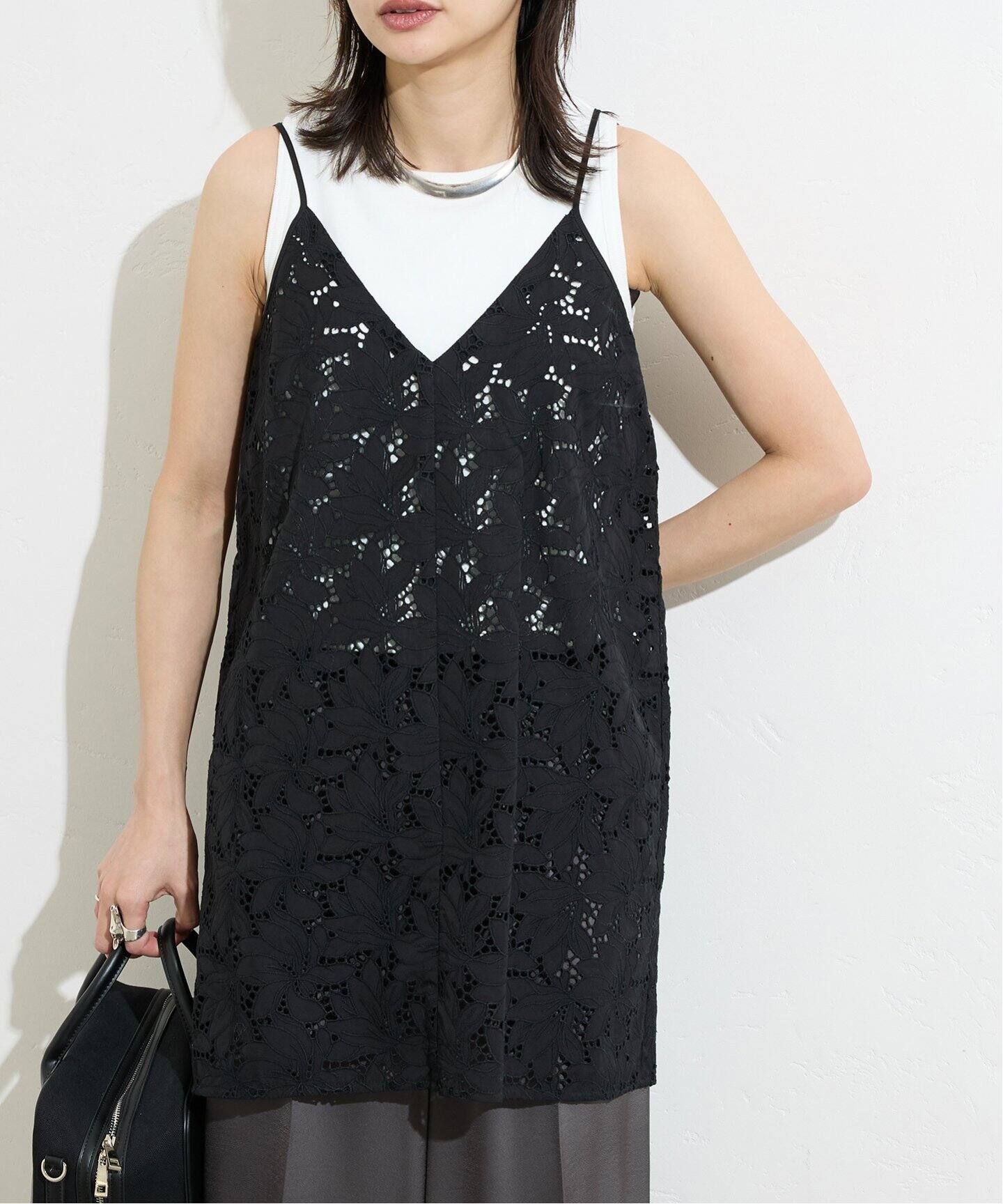 別注【TICCA / ティッカ】フラワーレースキャミ（シャツ