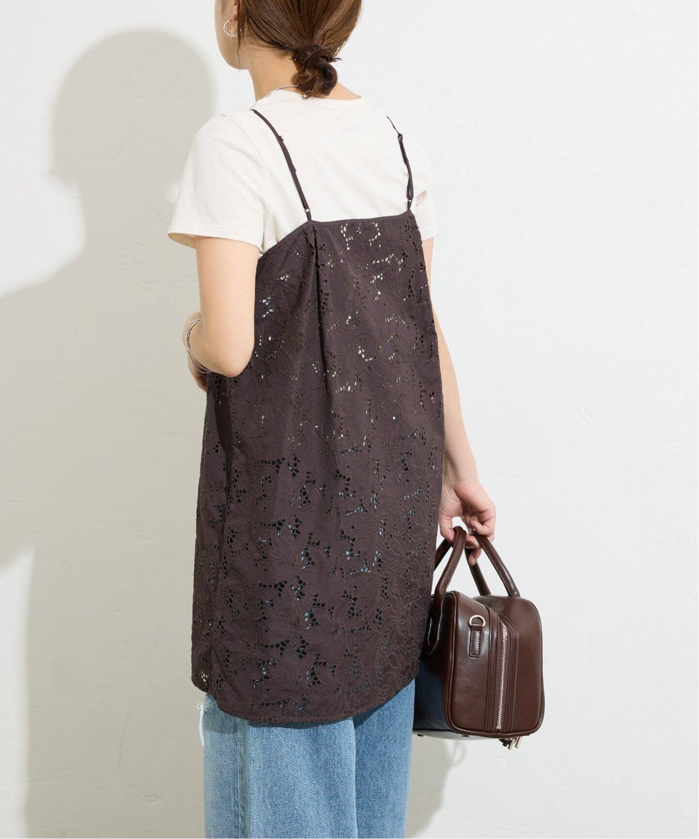 ジャーナルスタンダード TICCA ティッカ フラワーレースキャミ 黒 美品 JOURNAL STANDARD｜別注【TICCA / ティッカ】フラワーレース