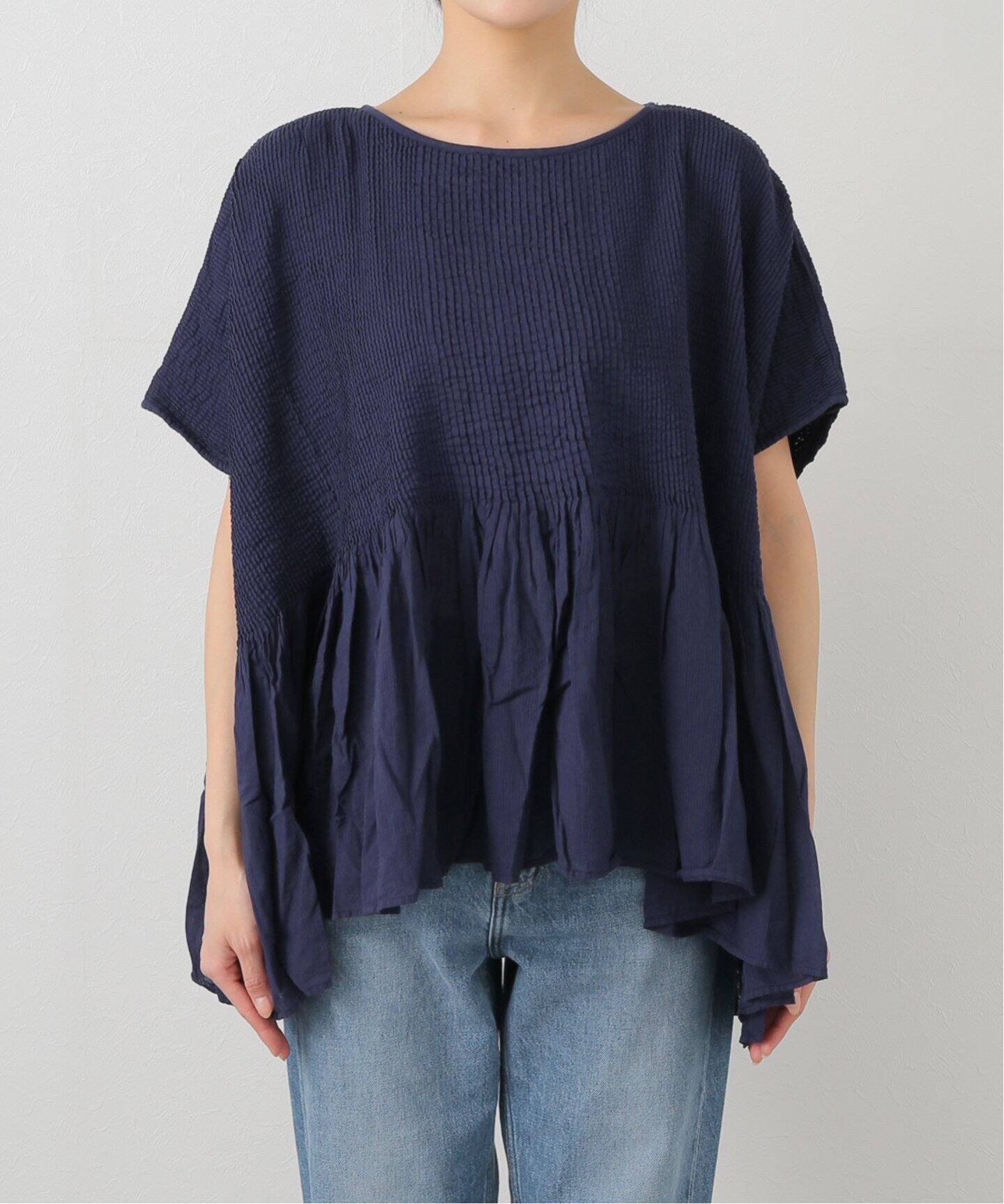 A*a様 maison de soil ミニピンタッククルーネックシャツ A*a様 maison de soil ミニピンタッククルーネックシャツ A*a様