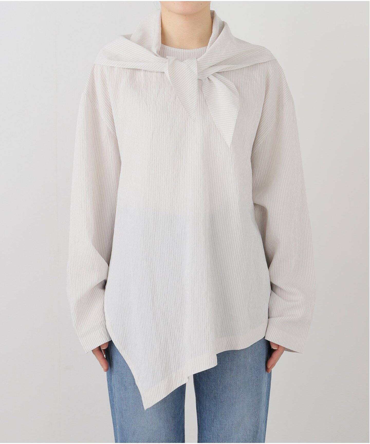 STUDIO NICHOLSON/スタジオ ニコルソン】 ASSYMETRIC HEM TOP（シャツ 