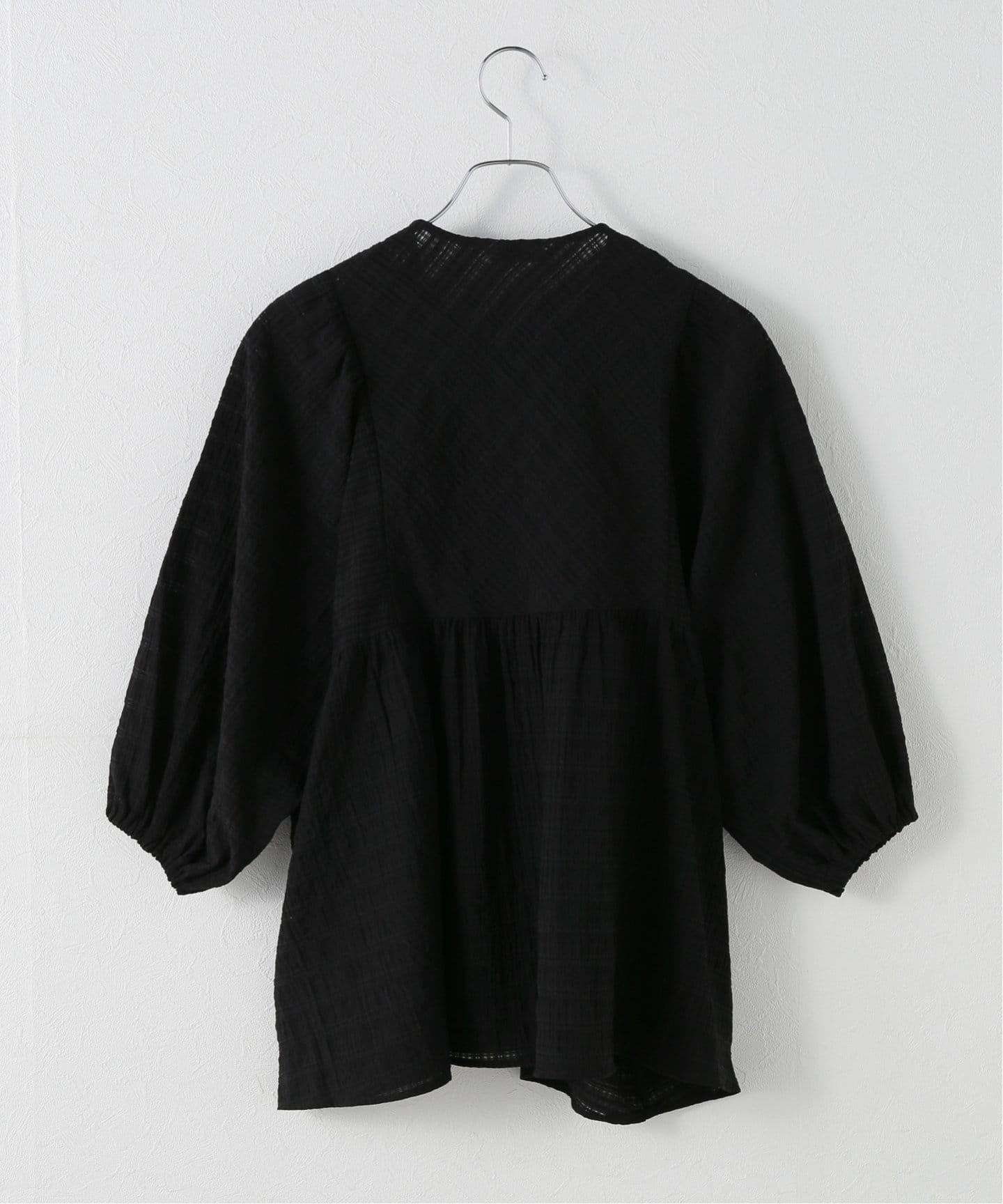 JOURNAL STANDARD relumeシアーチェックバンドカラーブラウス シアーチェックバンドカラーブラウス（シャツ／ブラウス