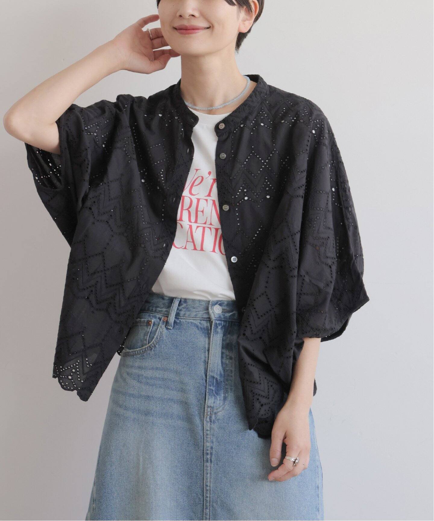 Journal standard relume コットンカットワーク刺繍シャツ ジャーナルスタンダード レリューム JOURNAL STANDARD relume 《WEB