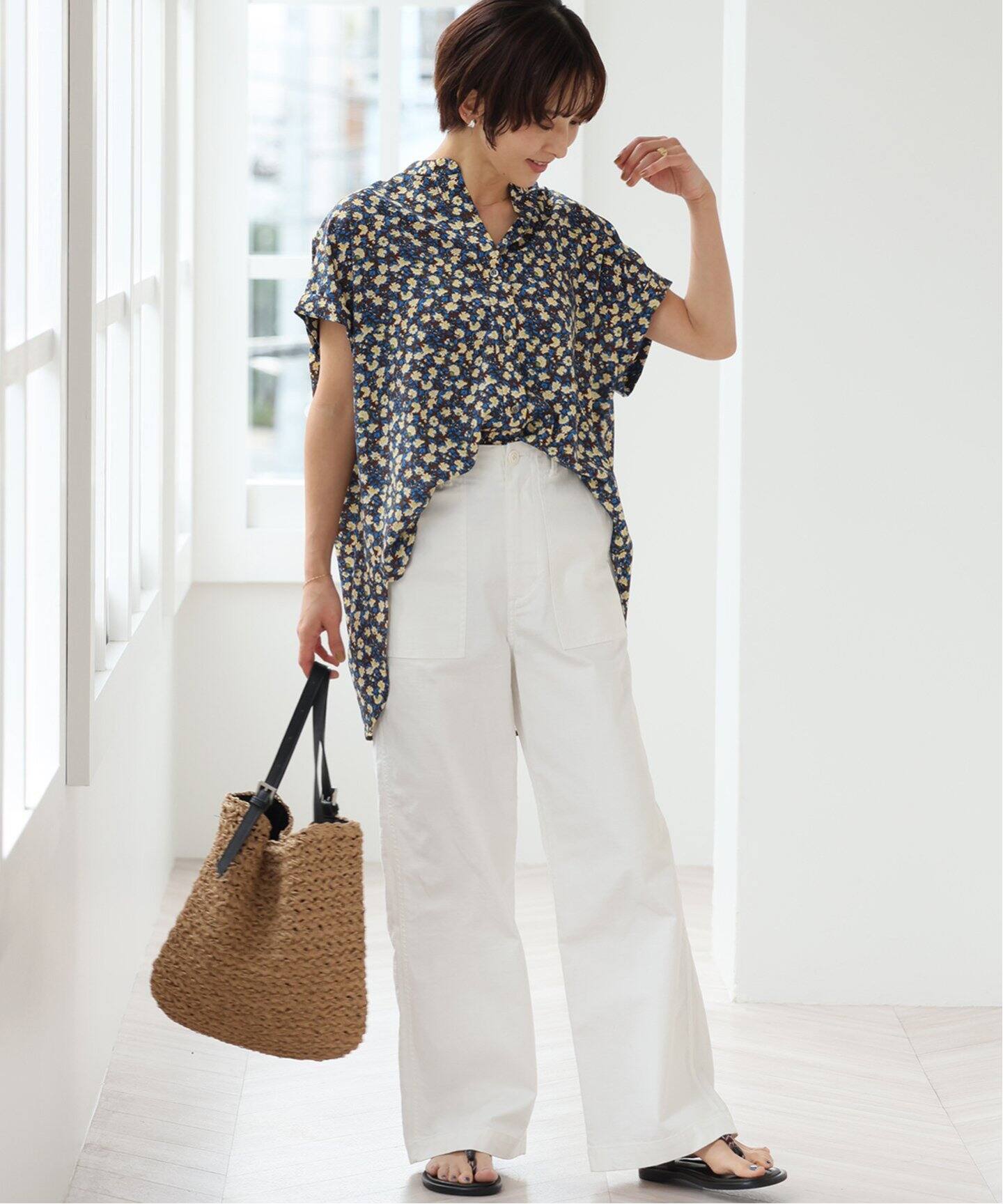 JOURNAL STANDARD relumeフラワープリントフレンチスリーブg