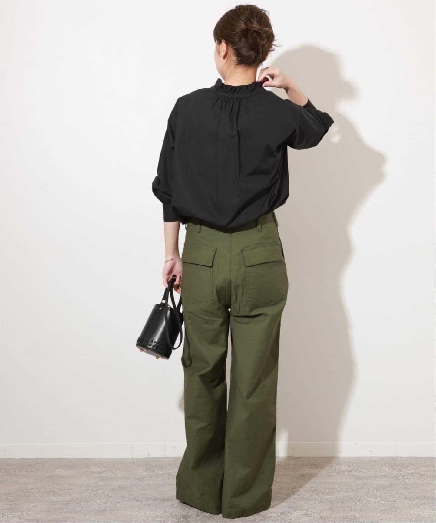 ハイカウントコットンスタンドカラー2way JOURNAL STANDARD relume シャツ ブラウス 「追加8」ハイ