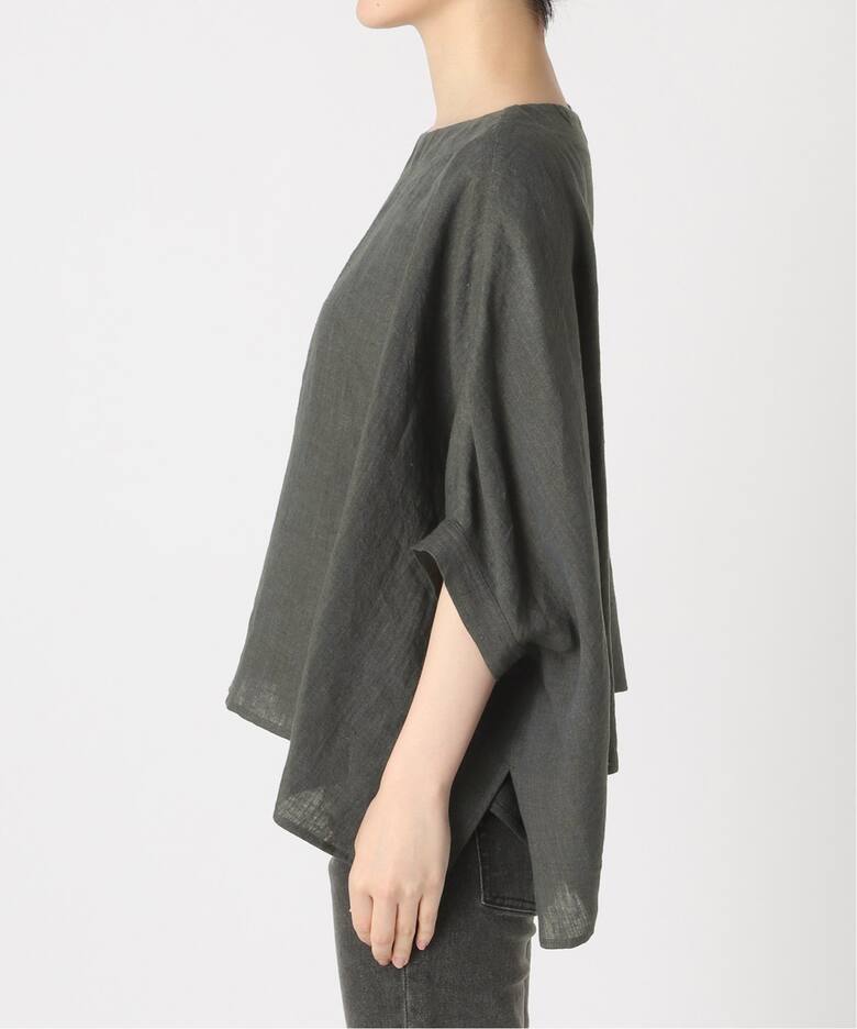 追加》手洗い可 / No.14フレンチリネンポンチョプルオーバー（シャツ 