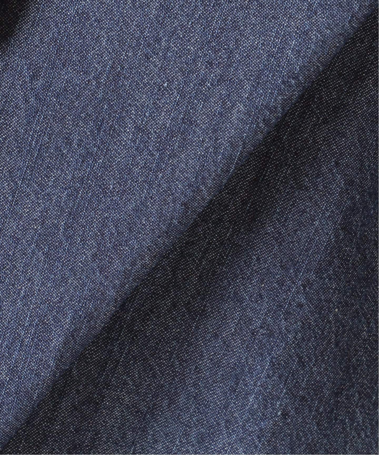 追加3 / 新色》スタンドネックデニムフリルブラウス（シャツ／ブラウス