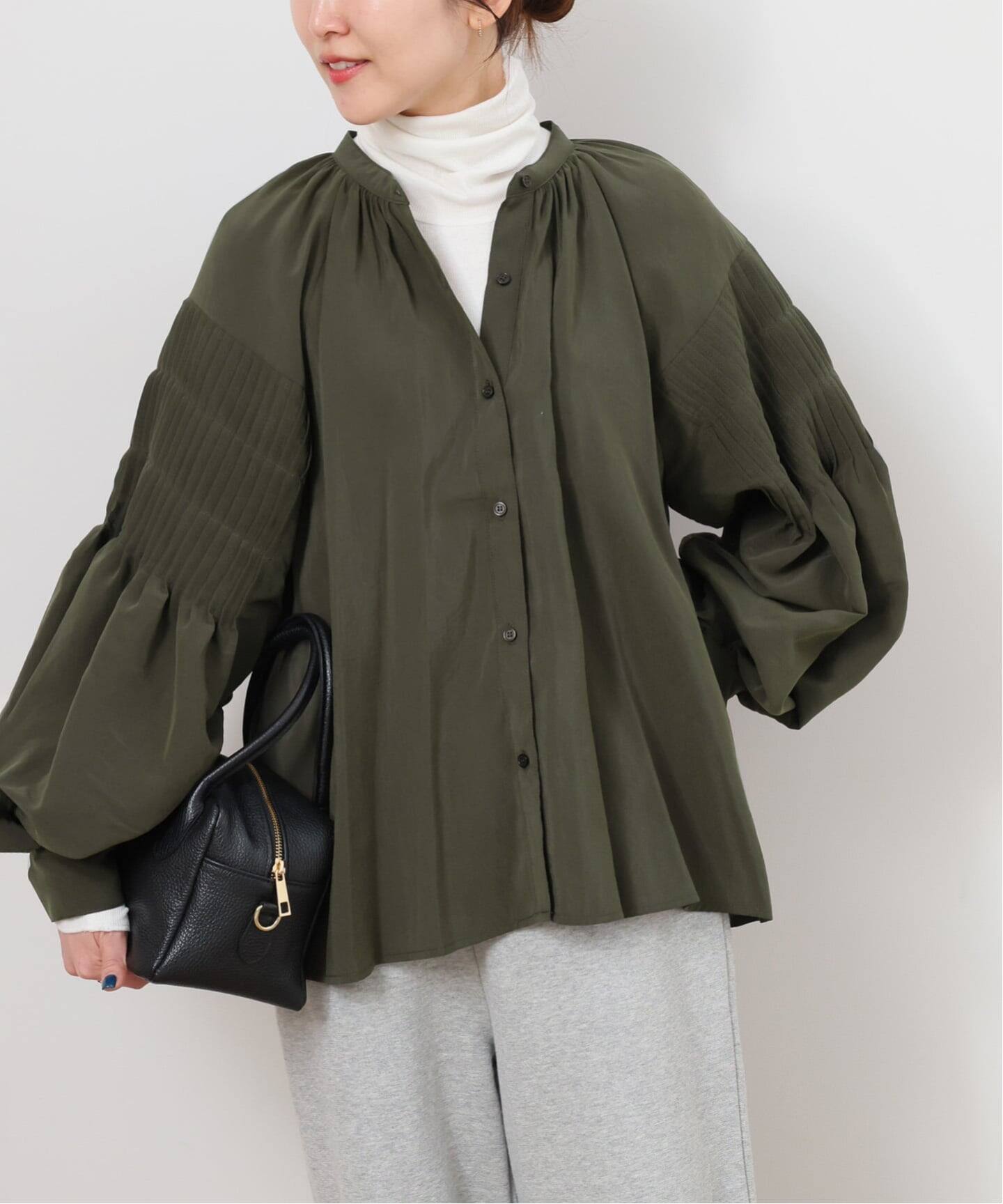 ピンタックボリュームスリーブブラウス（シャツ／ブラウス）｜JOURNAL