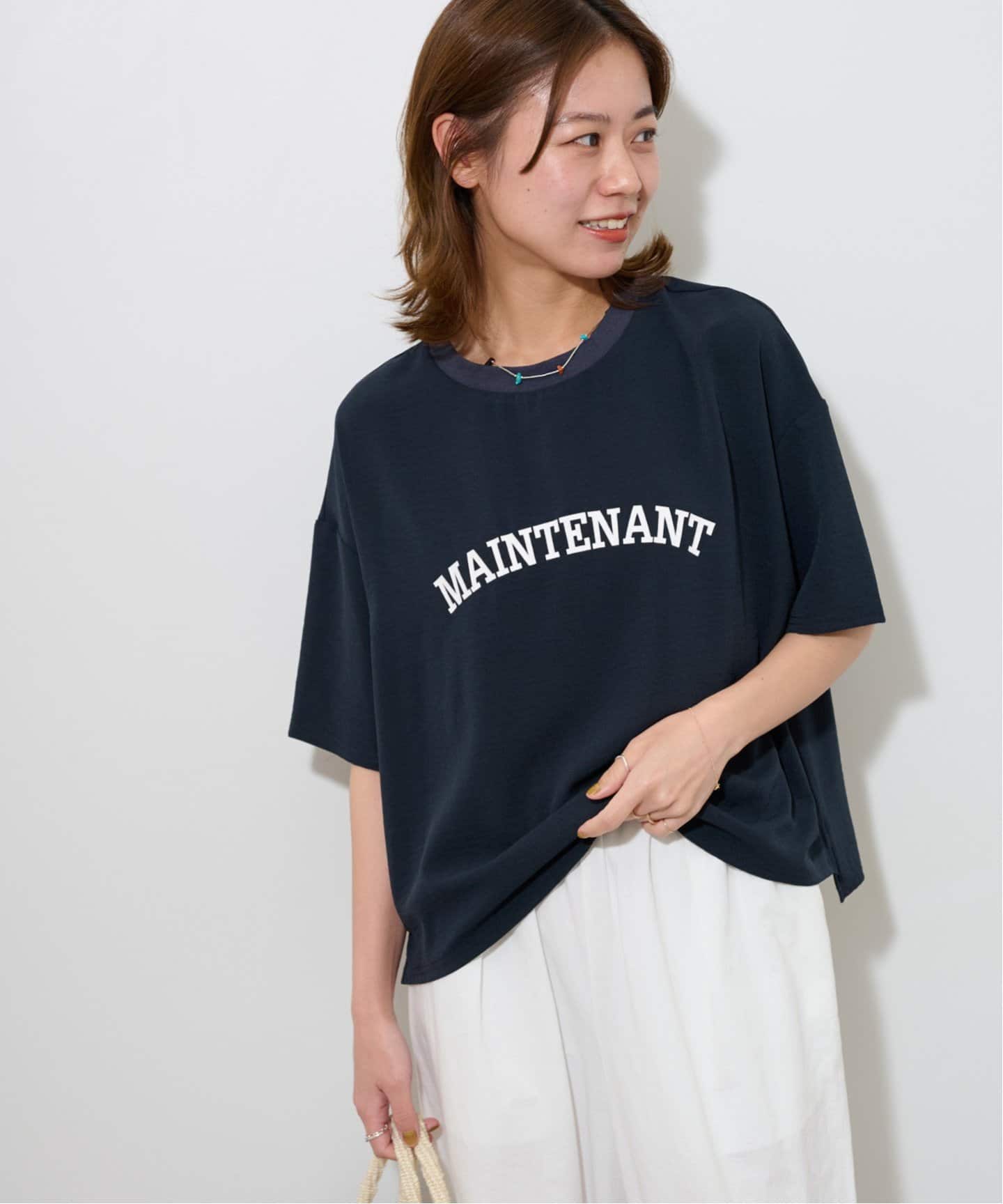 新品未使用 完売品 ジョーゼットロゴTEE 追加3》2WAYジョーゼットロゴTEE(Tシャツ/カットソー