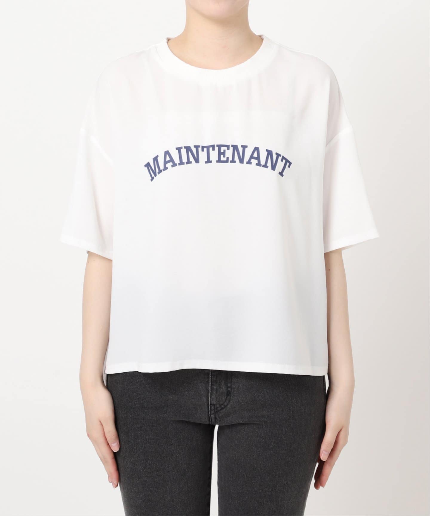 追加3》2WAYジョーゼットロゴTEE（Tシャツ／カットソー