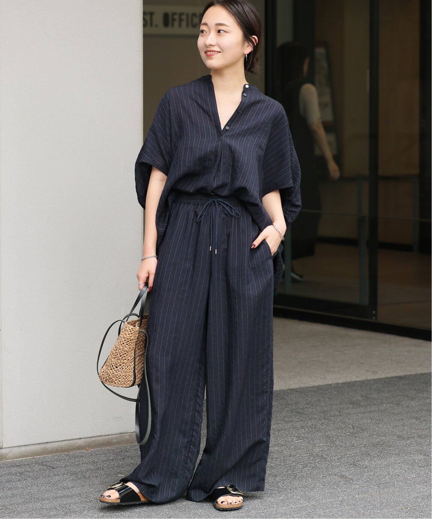 新品JOURNAL STANDARD relume ダブルストライプ ブラウス ダブルストライプソフトシャツ（シャツ／ブラウス）｜JOURNAL