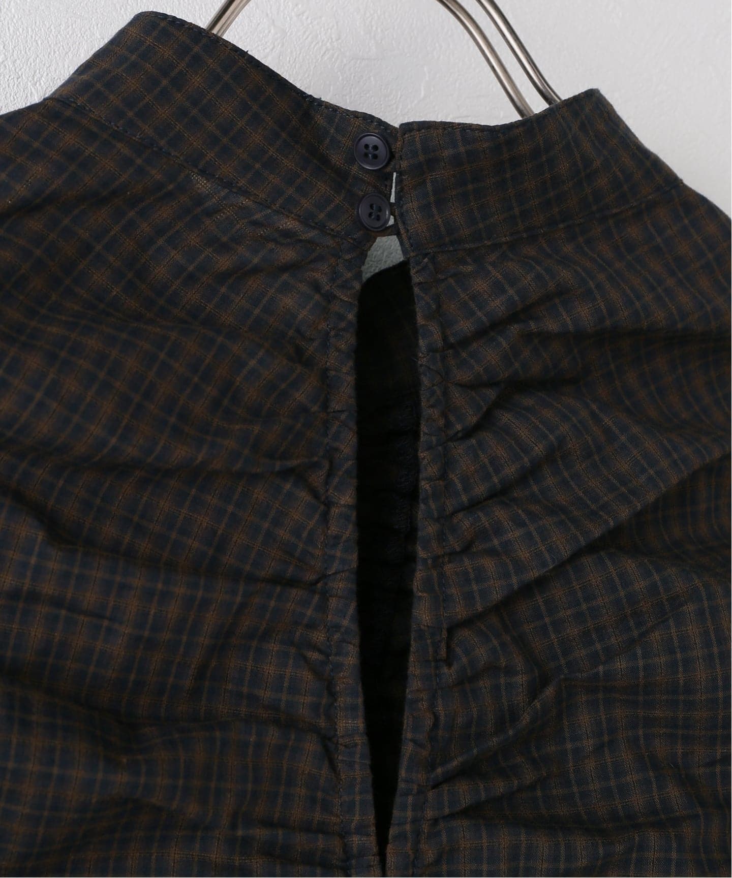 TODAYFUL/トゥデイフル】 Checkgather Compact Blouse（シャツ