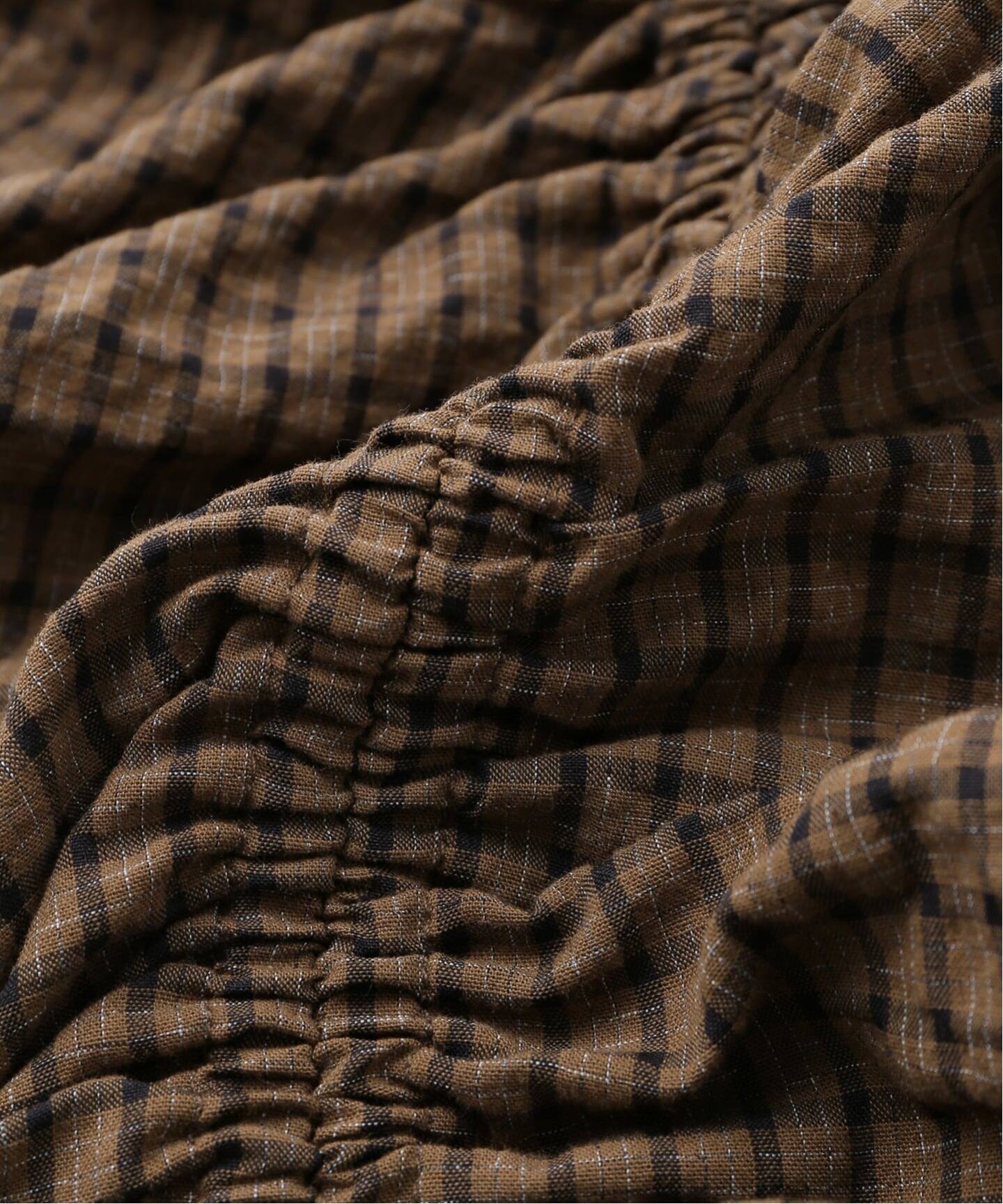 TODAYFUL/トゥデイフル】 Checkgather Compact Blouse（シャツ 