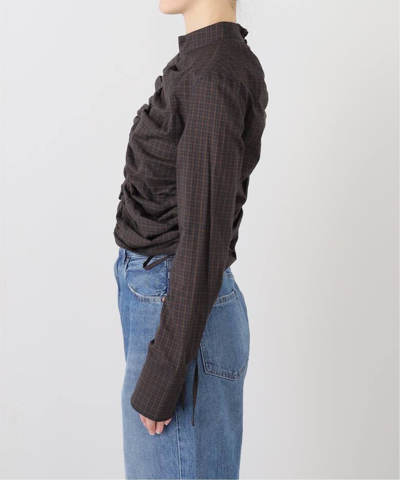 TODAYFUL/トゥデイフル】 Checkgather Compact Blouse（シャツ 