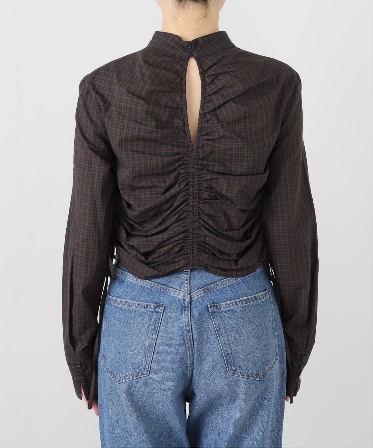 TODAYFUL/トゥデイフル】 Checkgather Compact Blouse（シャツ