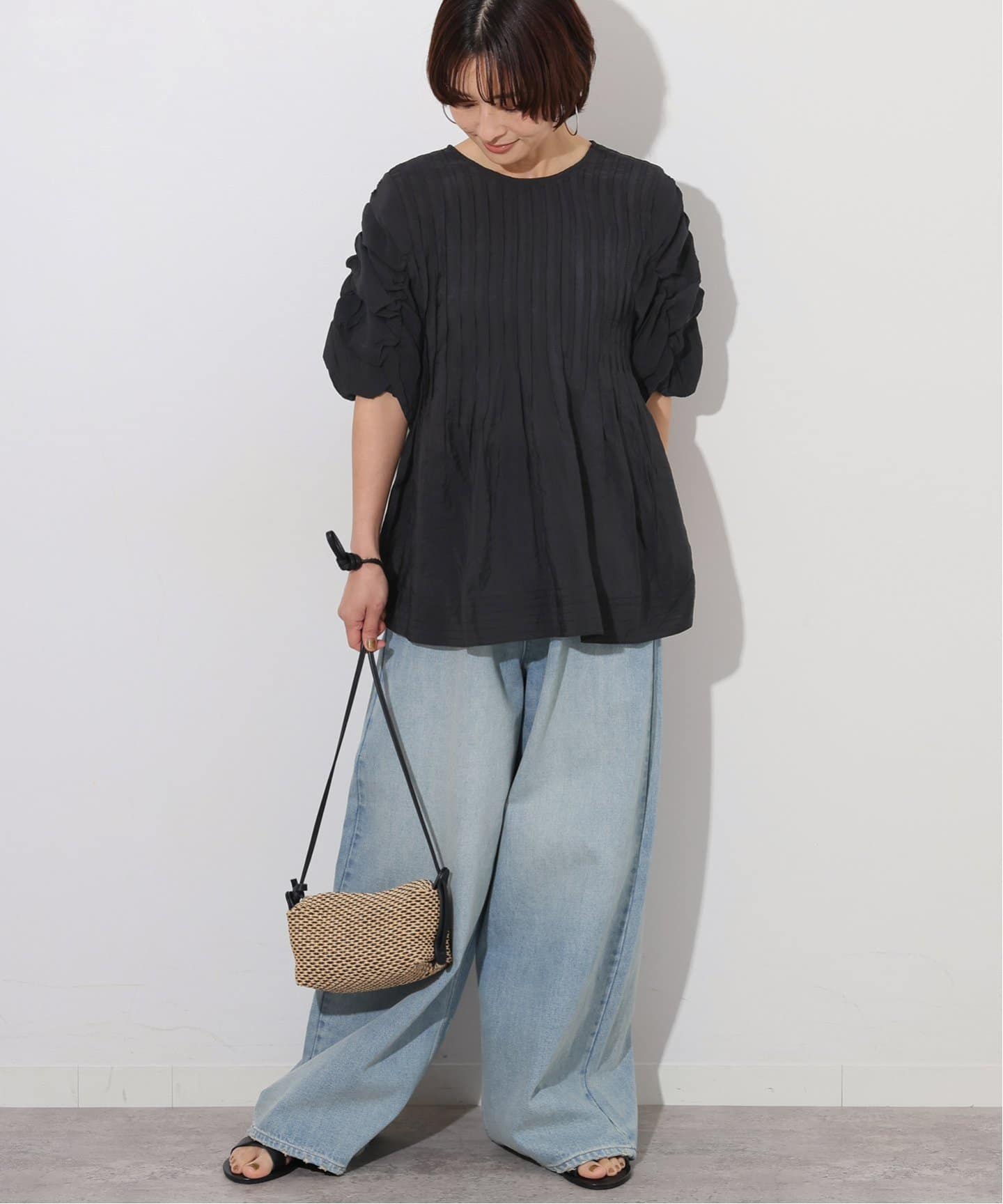 TORRAZZO DONNA/トラッゾドンナ】2WAY TACK TOPS：ブラウス