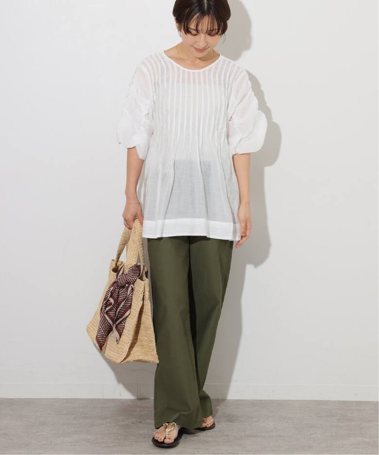 TORRAZZO DONNA/トラッゾドンナ】2WAY TACK TOPS：ブラウス（シャツ 