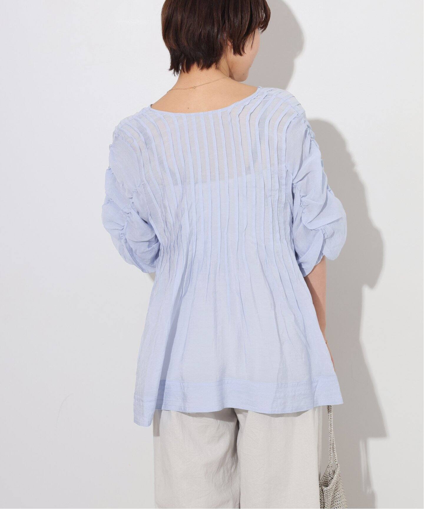TORRAZZO DONNA/トラッゾドンナ】2WAY TACK TOPS：ブラウス（シャツ