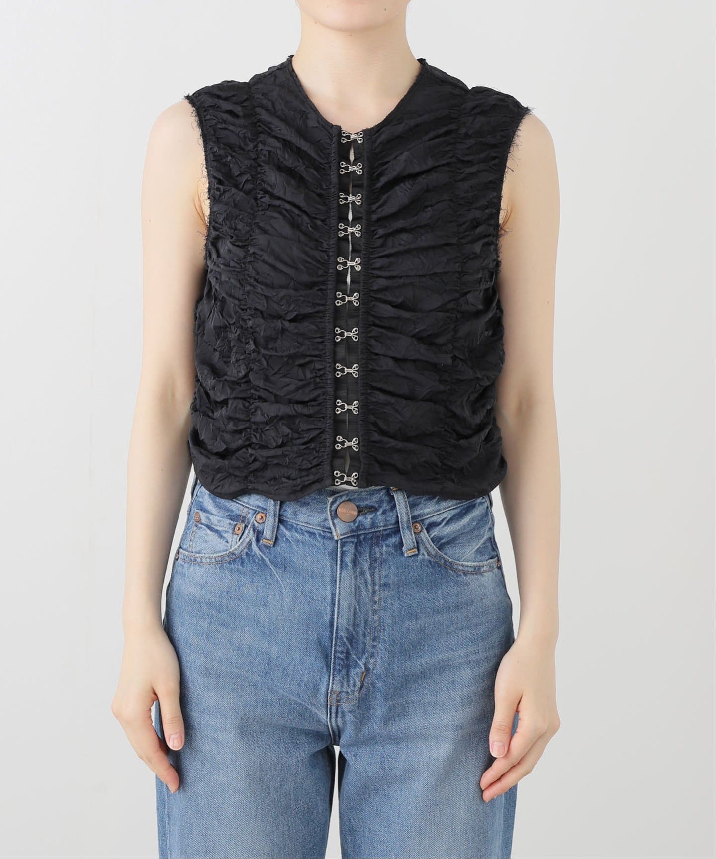 TODAYFUL/トゥデイフル】Piping Shirring Blouse：ブラウス