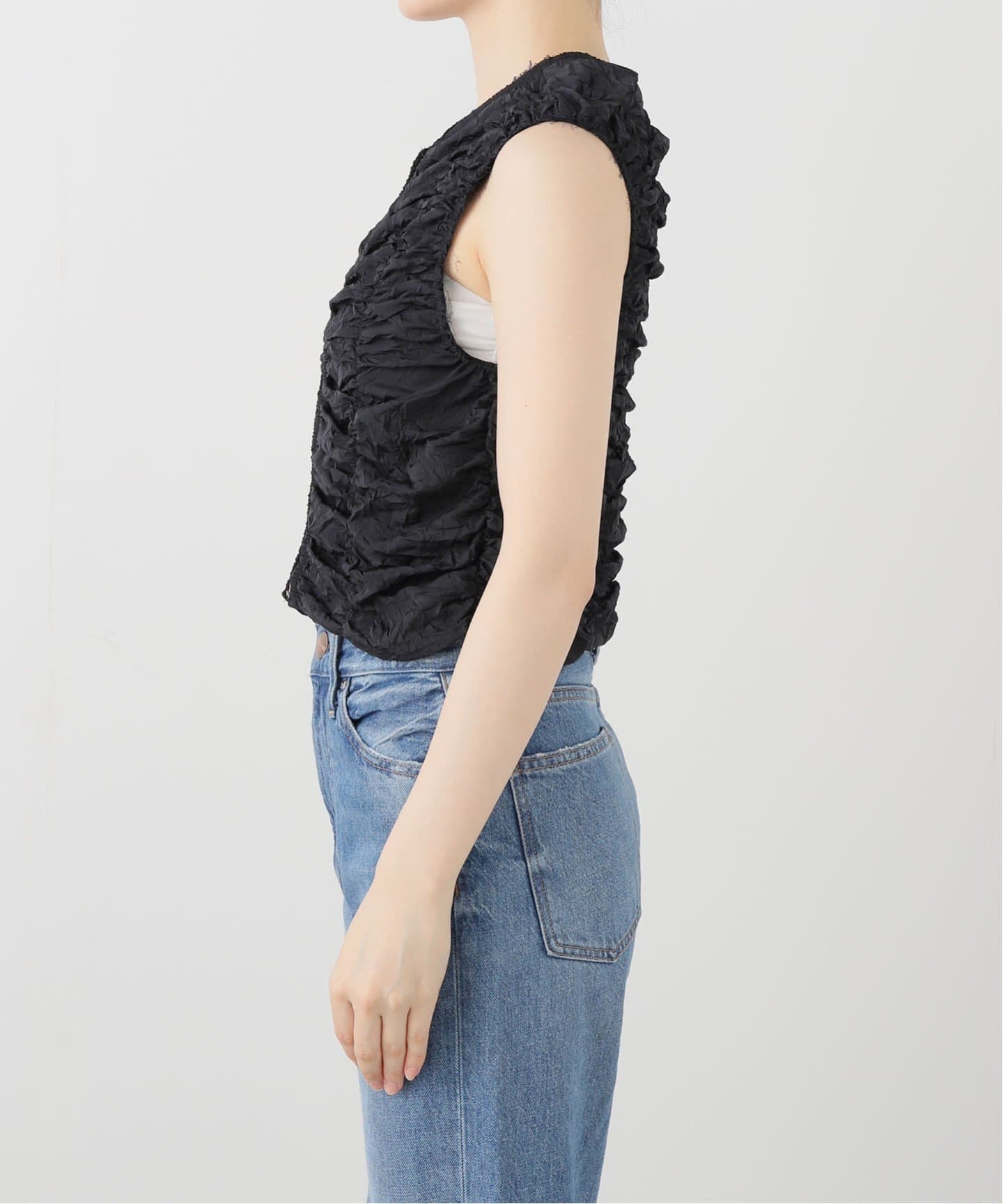 TODAYFUL/トゥデイフル】Piping Shirring Blouse：ブラウス