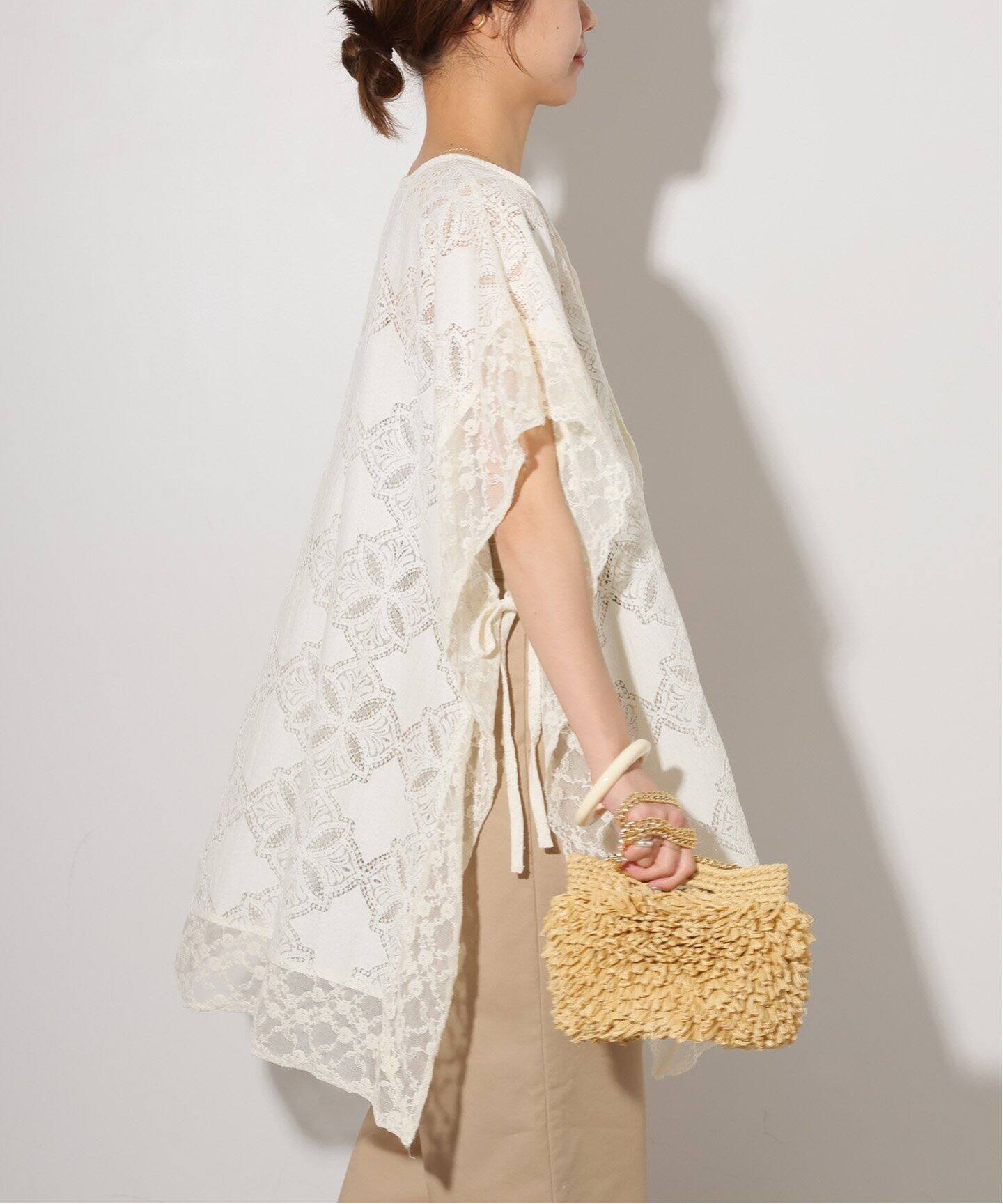 【PROVOKE/プロヴォーク】Poncho ブラウス ナチュラル 新品 ブラウス シャツ 「追加」provoke/プロヴォーク ポンチョ