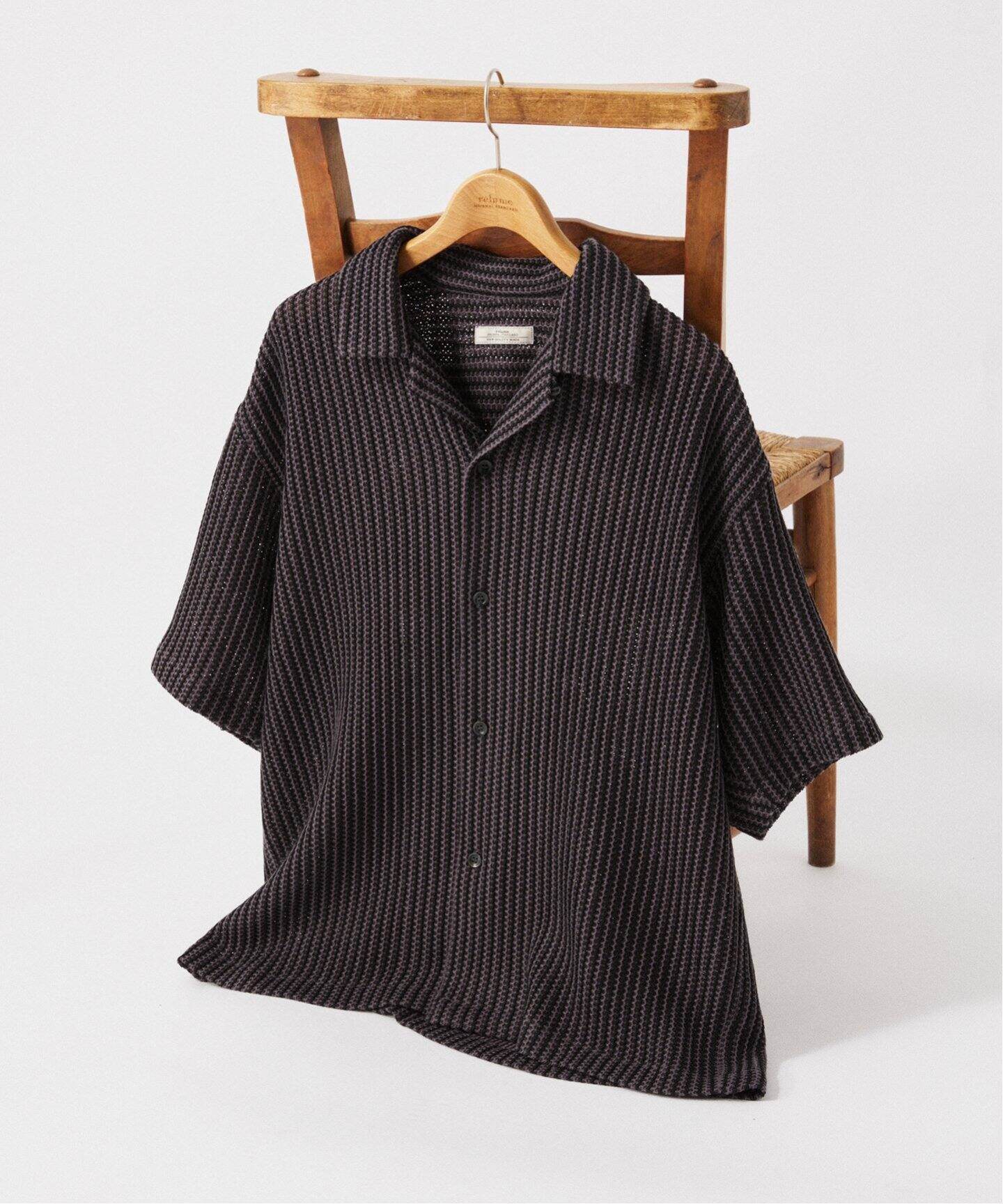 ストライプ カラーレース 半袖シャツ（シャツ／ブラウス）｜JOURNAL