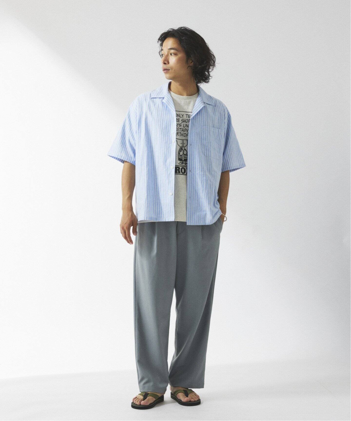 JAMES FABRIC / ジェームスファブリック オープンカラーシャツ（シャツ