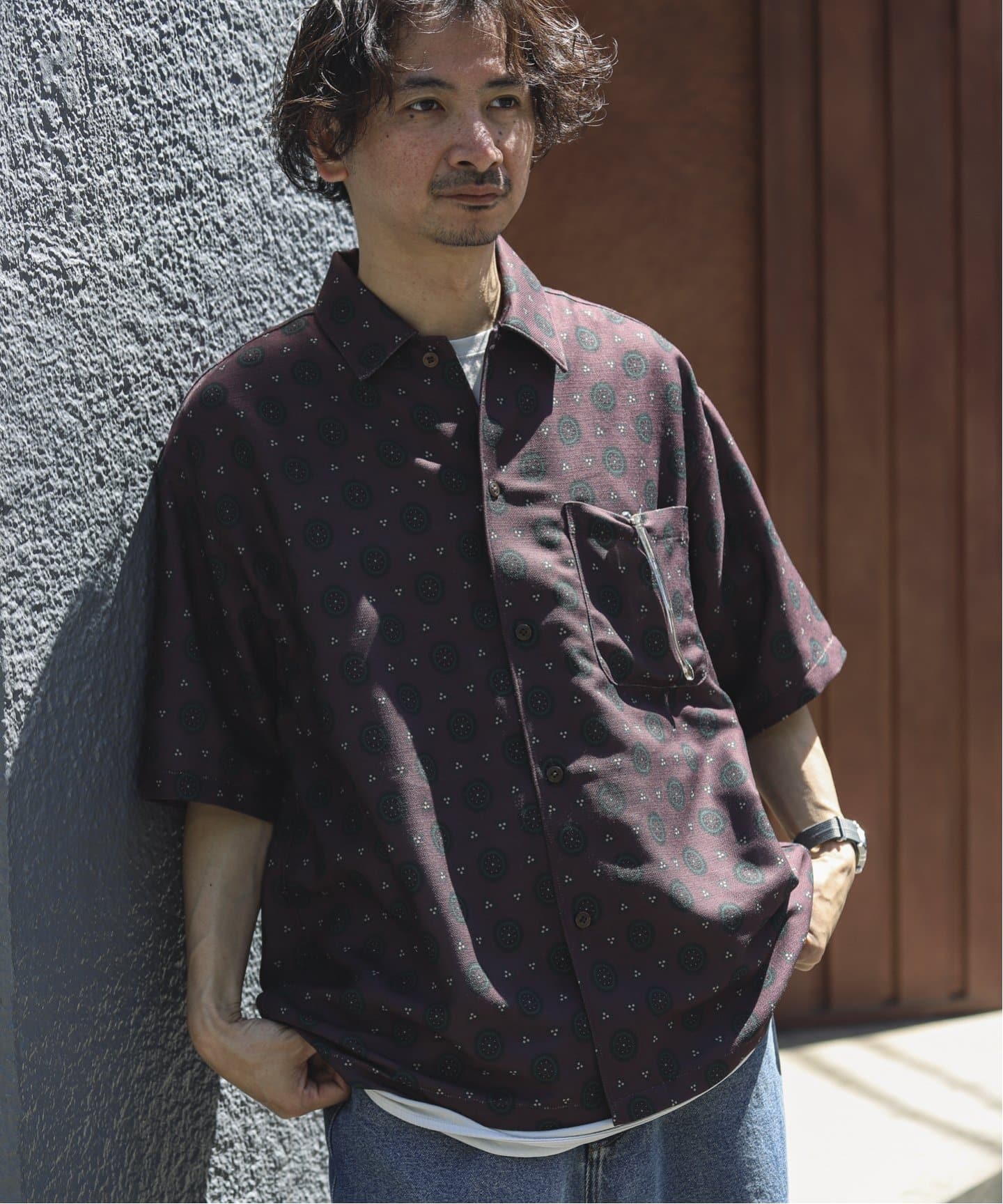 ホールパターンプリント 半袖シャツ（シャツ／ブラウス）｜JOURNAL