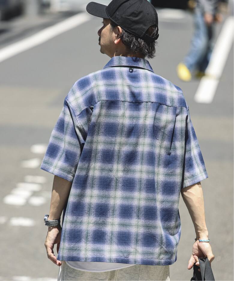 T/C ガーゼ オンブレチェック 半袖シャツ（シャツ／ブラウス 