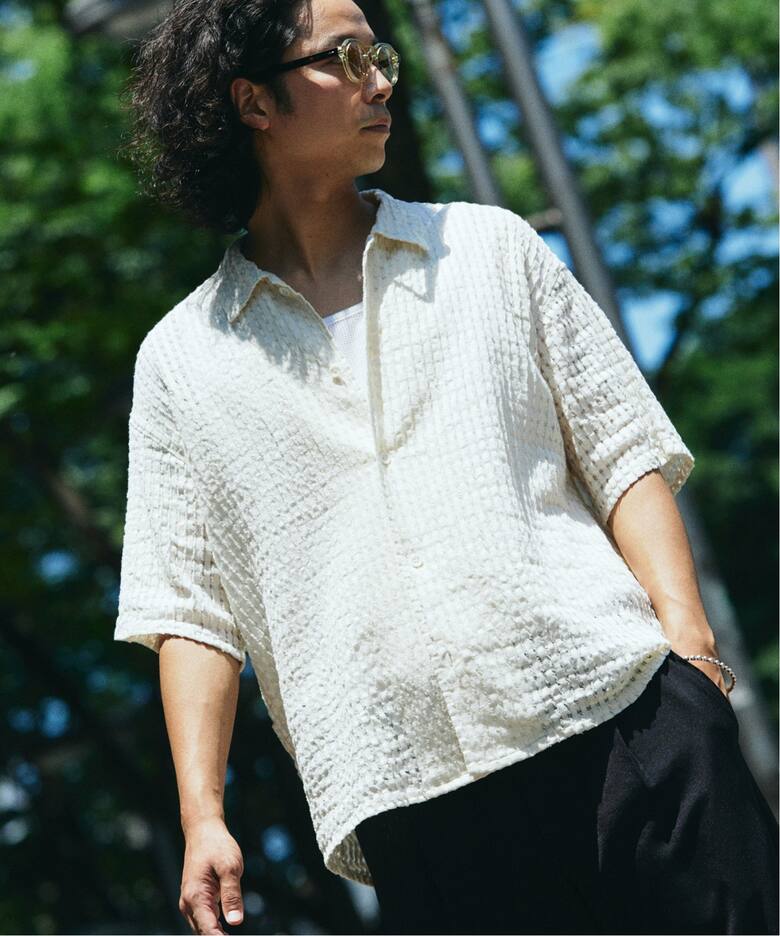 チェック シアー ドビー 半袖 シャツ（シャツ／ブラウス）｜JOURNAL 