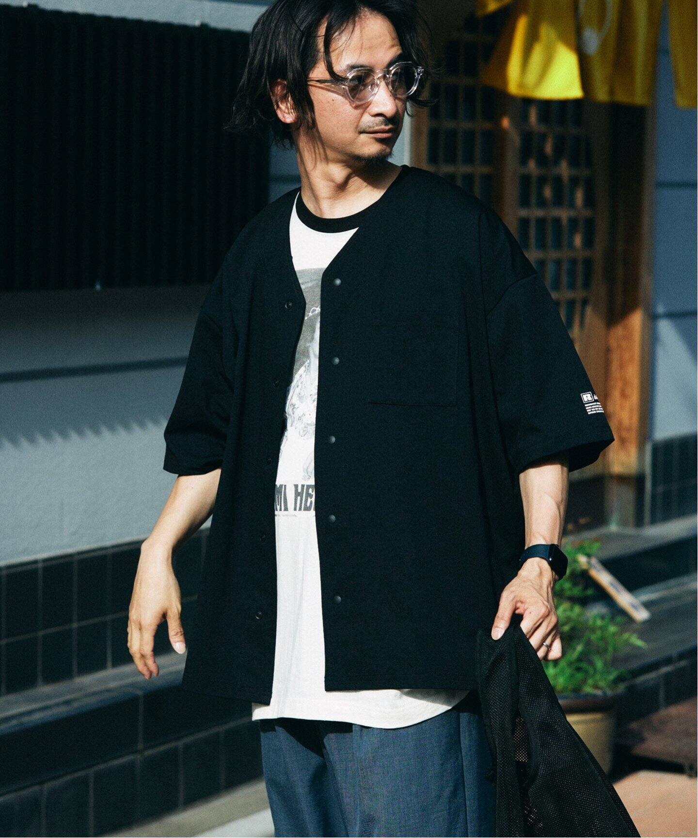 吸水速乾 RUSSELL ATHLETIC 別注 Dri-Power(R) ベースボールシャツ