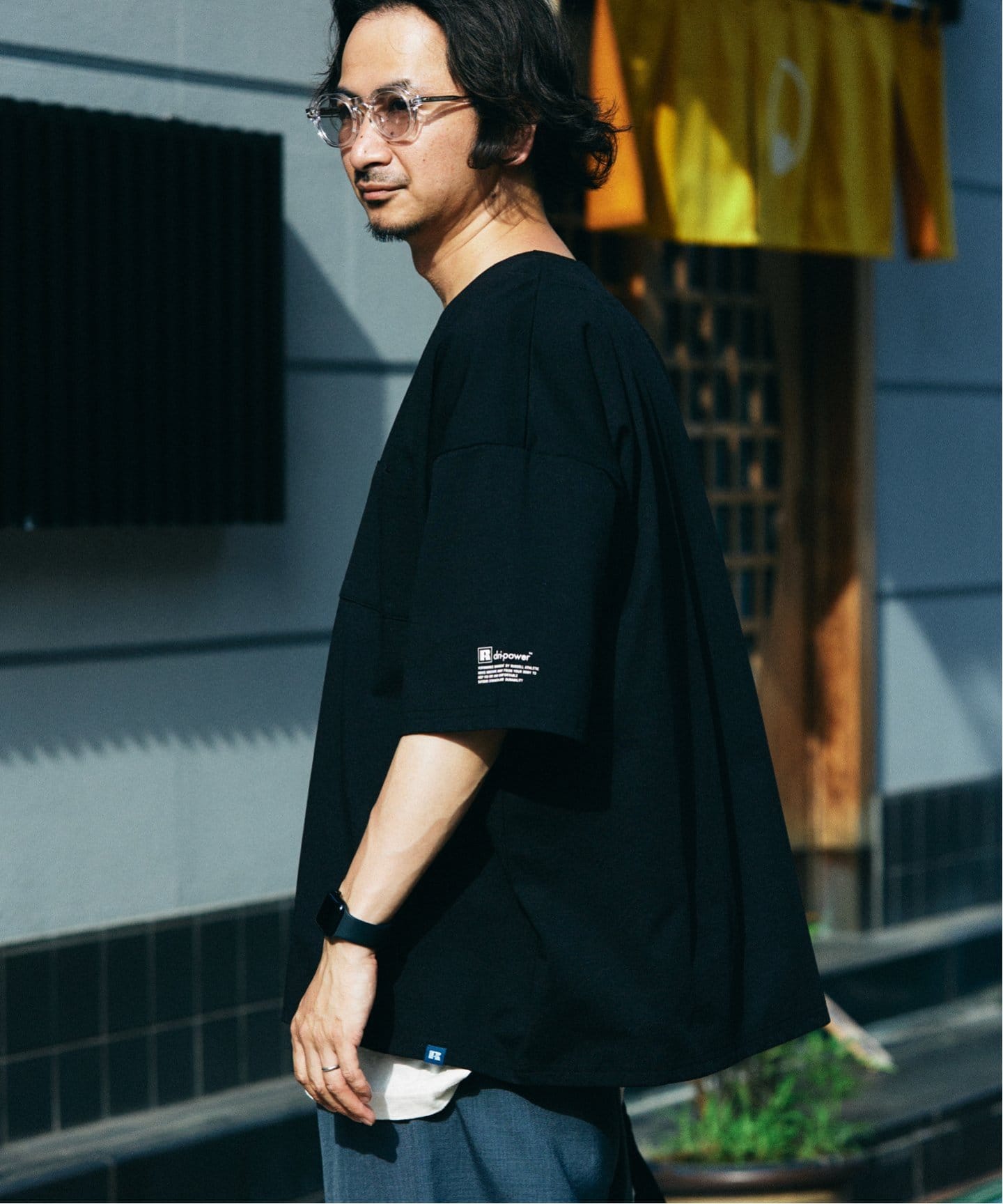 吸水速乾 RUSSELL ATHLETIC 別注 Dri-Power(R) ベースボールシャツ