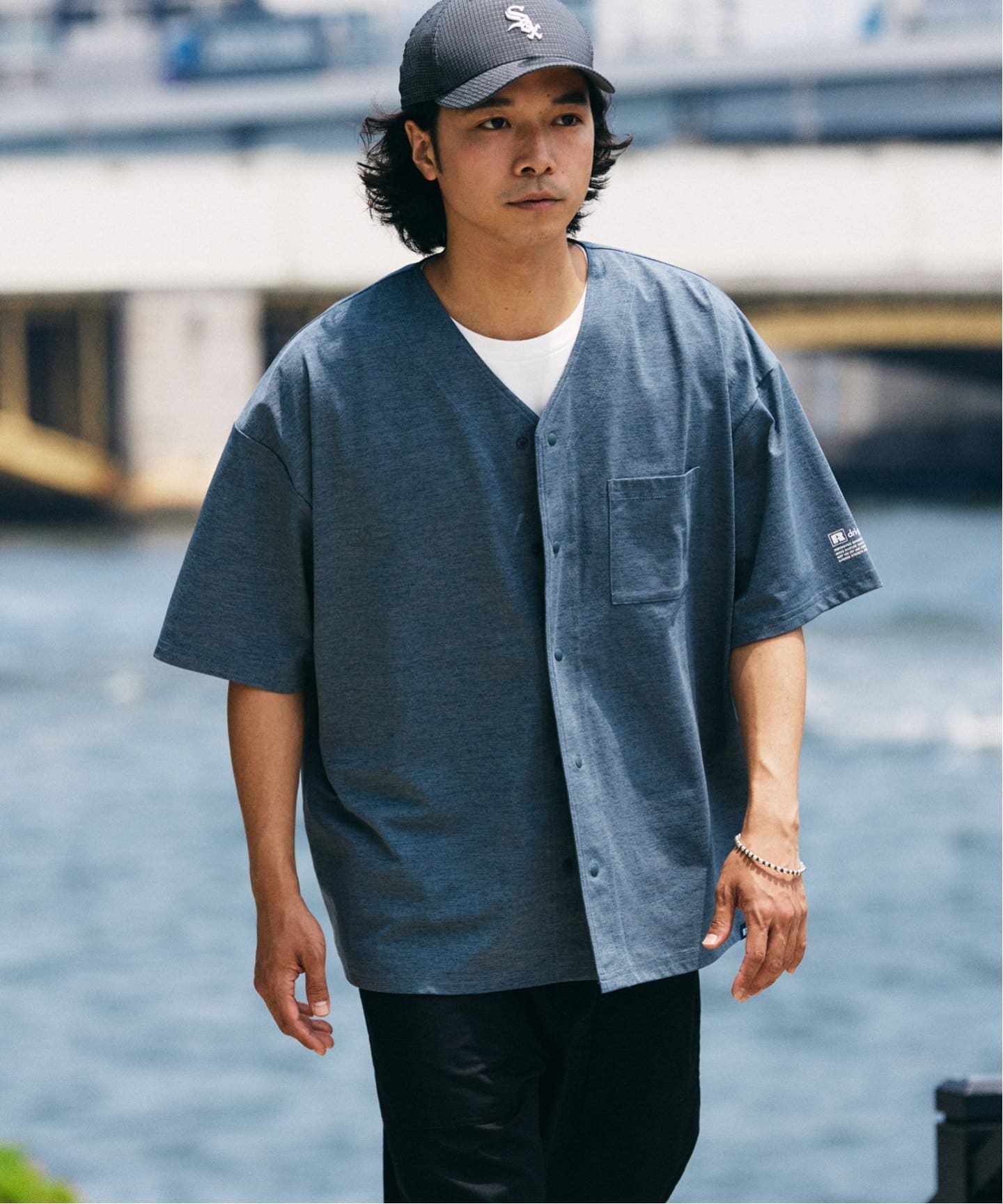 吸水速乾 RUSSELL ATHLETIC 別注 Dri-Power(R) ベースボールシャツ