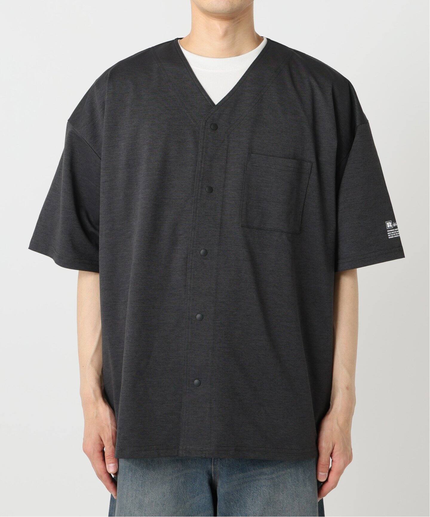 吸水速乾 RUSSELL ATHLETIC 別注 Dri-Power(R) ベースボールシャツ