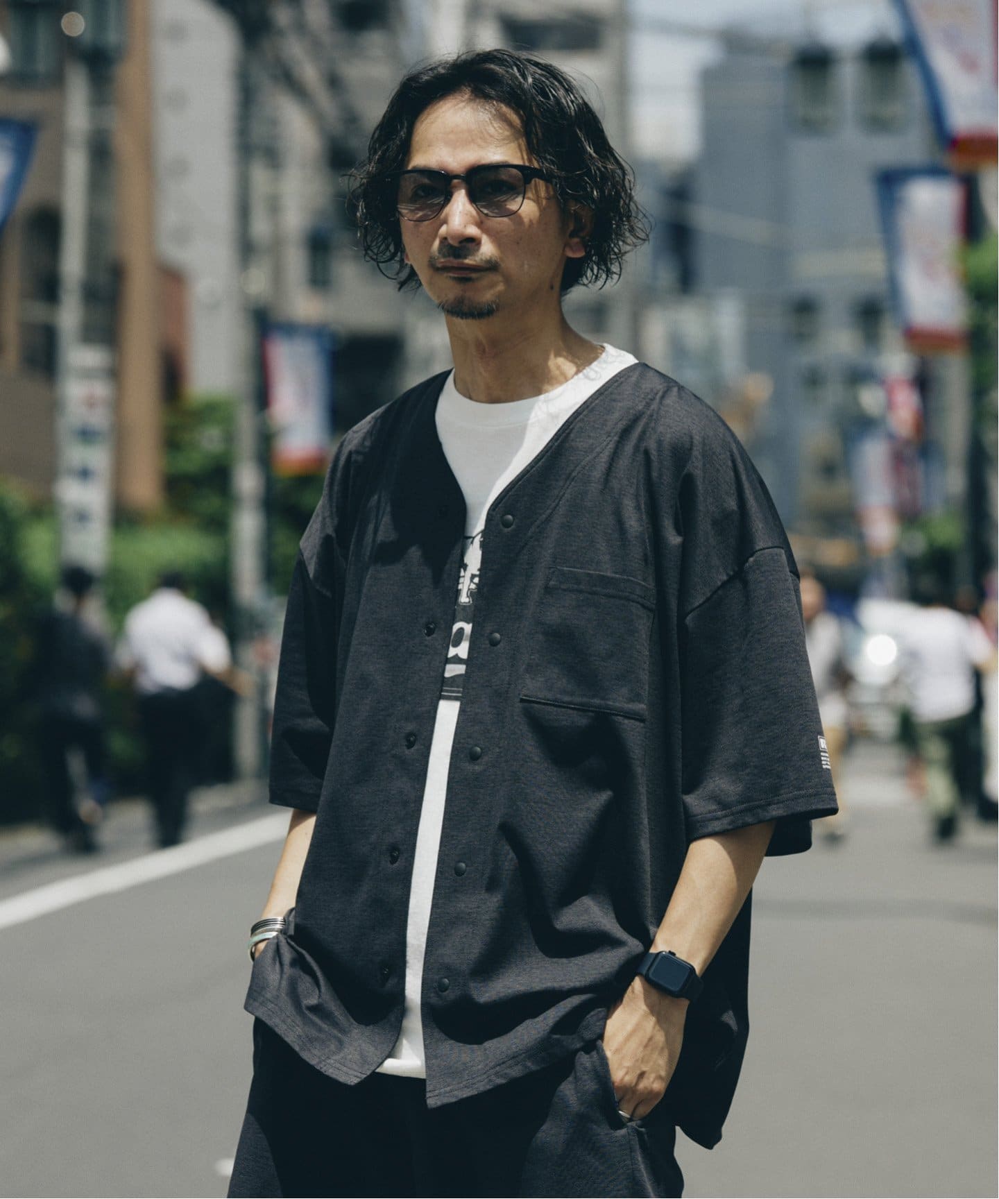 吸水速乾 RUSSELL ATHLETIC 別注 Dri-Power(R) ベースボールシャツ