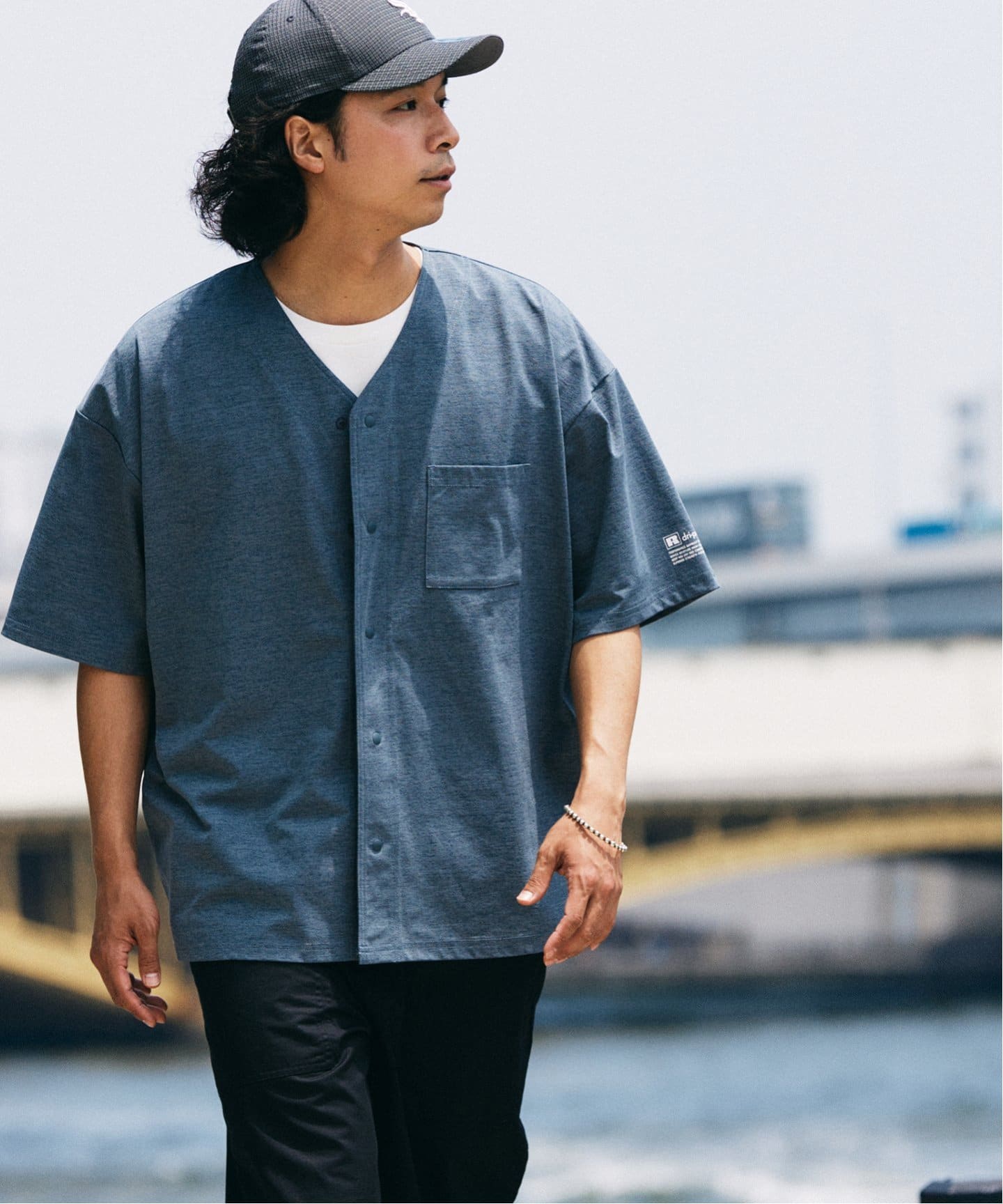 吸水速乾 RUSSELL ATHLETIC 別注 Dri-Power(R) ベースボールシャツ